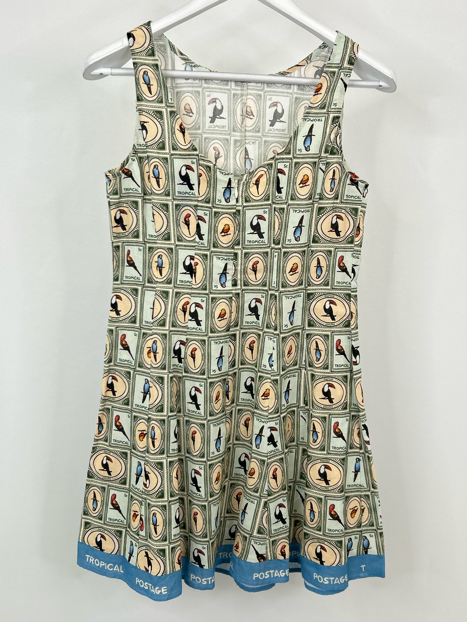 ANNA CATE Size XS Green Print Women Dress