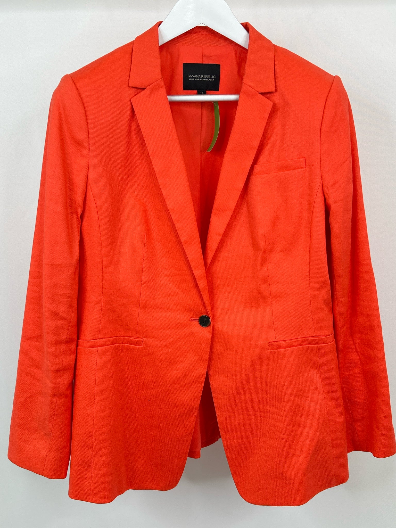 BANANA REPUBLIC Size 12 Orange Women Blazer