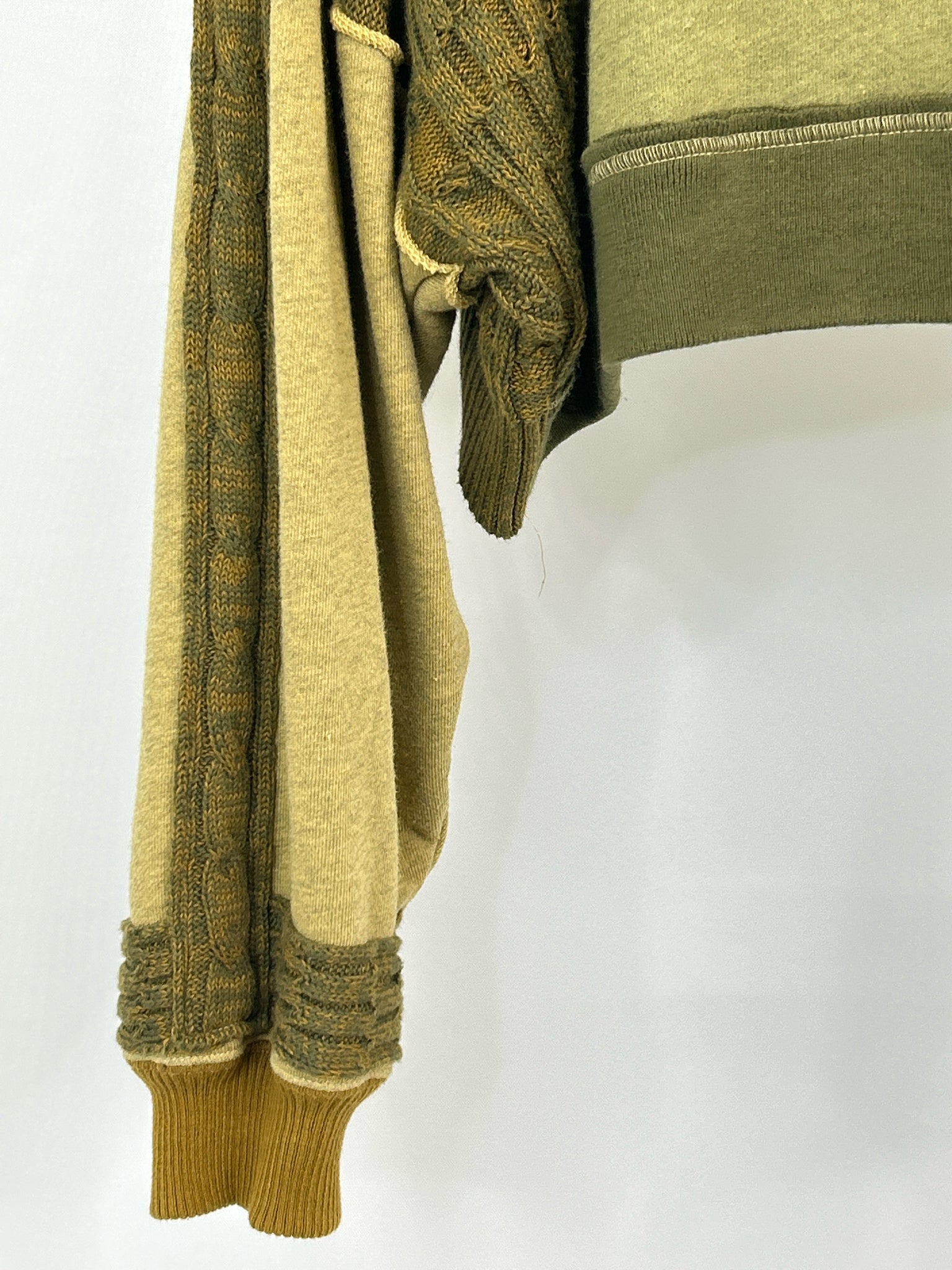 FREE PEOPLE Size M Green Print Women Sweater