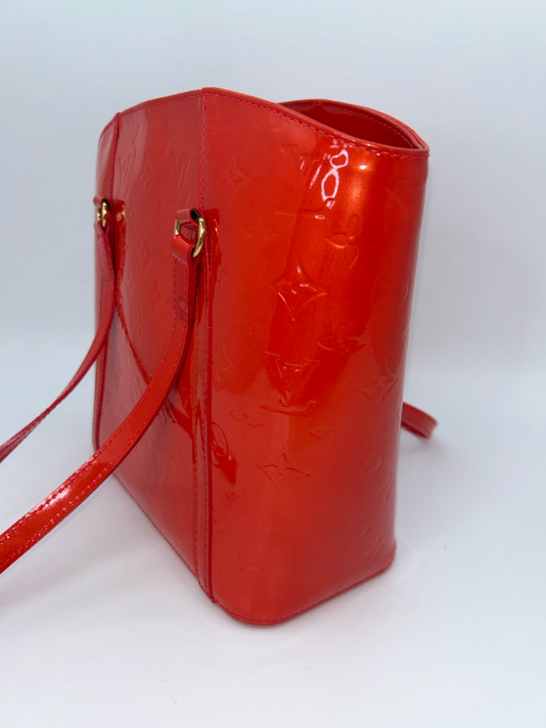 LOUIS VUITTON Red Orange Women's Purse
