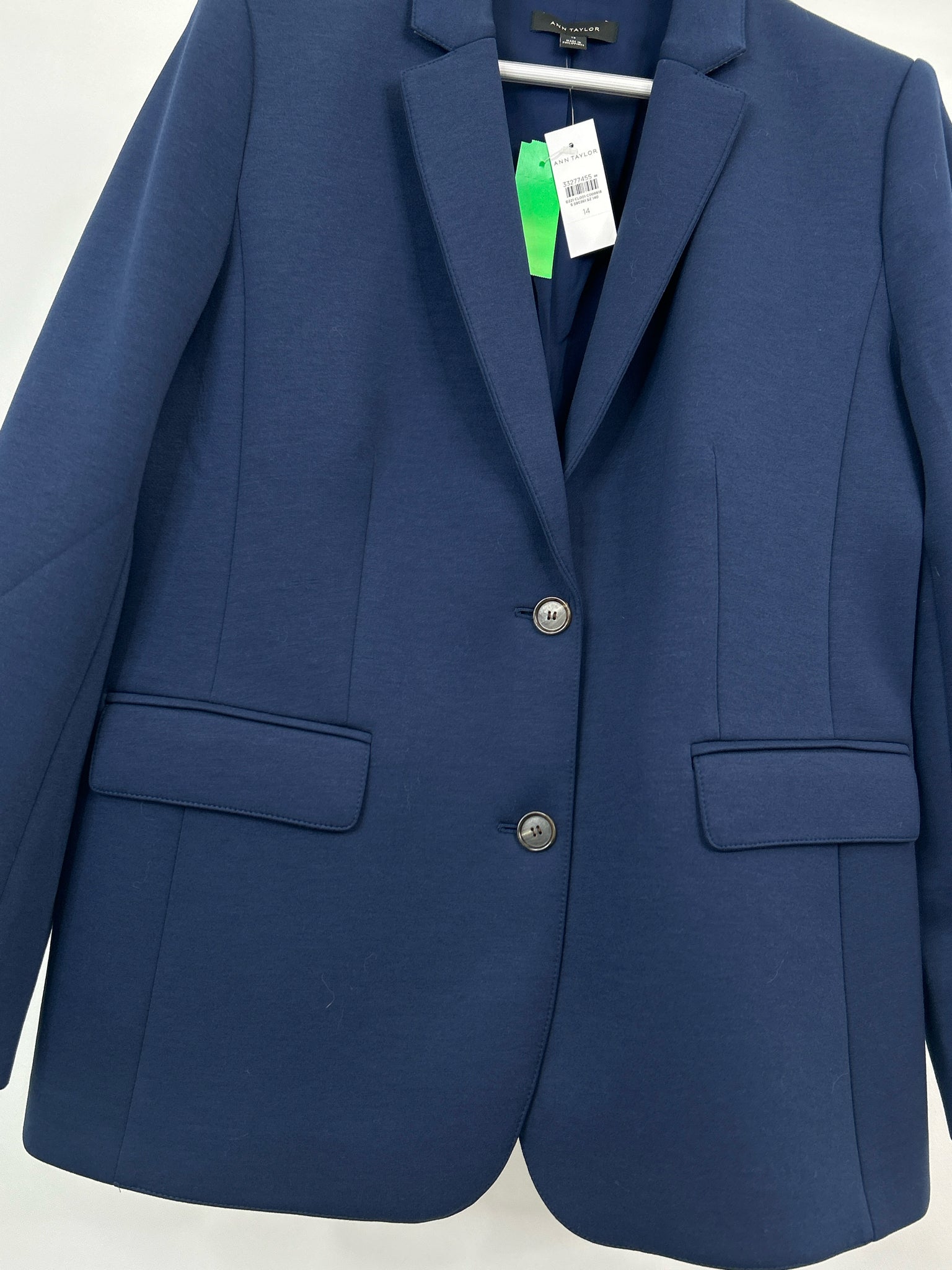ANN TAYLOR Size 14 Navy Women Blazer NWT