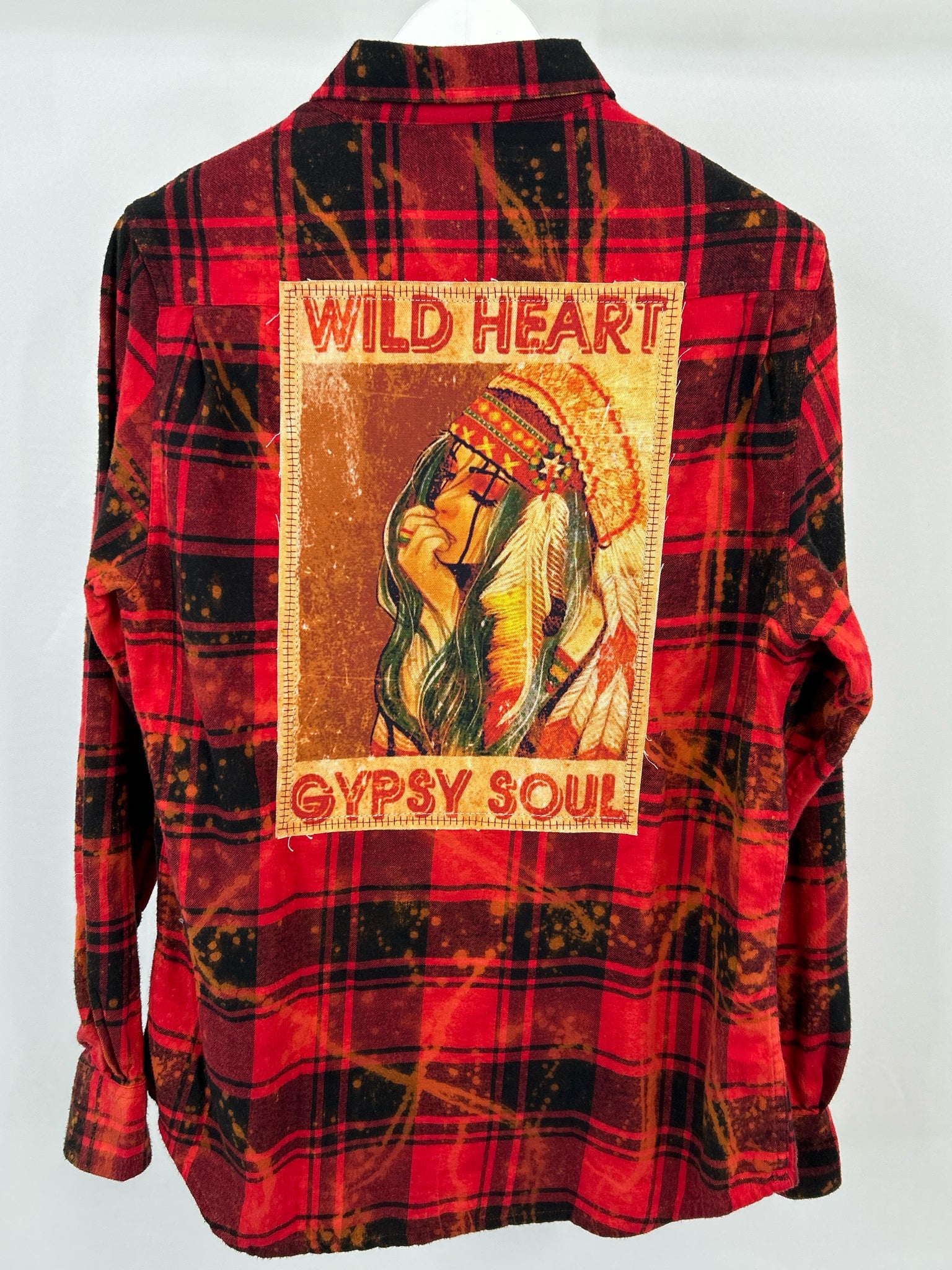 ANGRY MINNOW Size M Red and Black Women Shirt