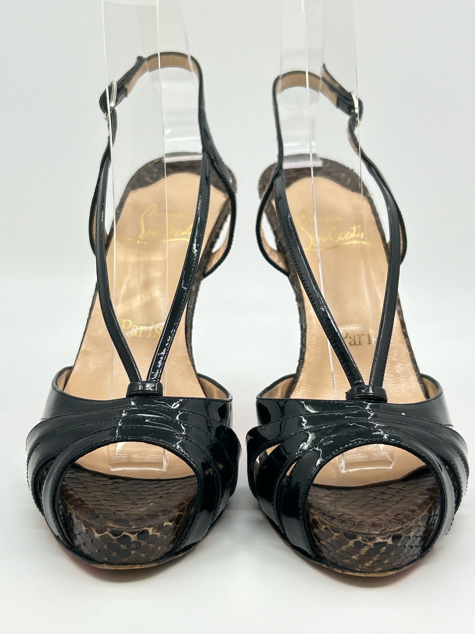CHRISTIAN LOUBOUTIN Size 38.5 Black Women Sandal