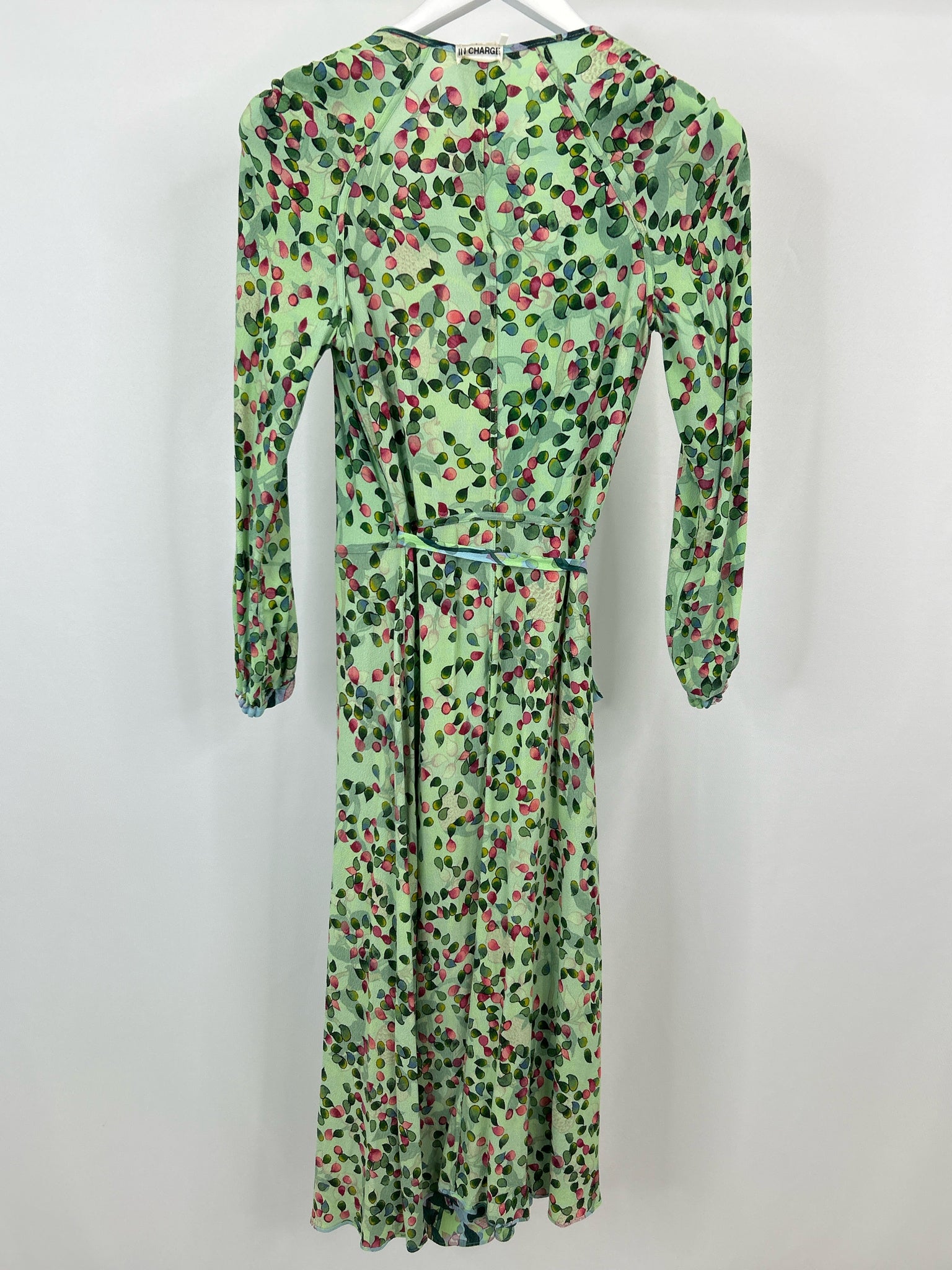DIANE VON FURSTENBERG Size XS Blue & Green Floral Women Dress NWT