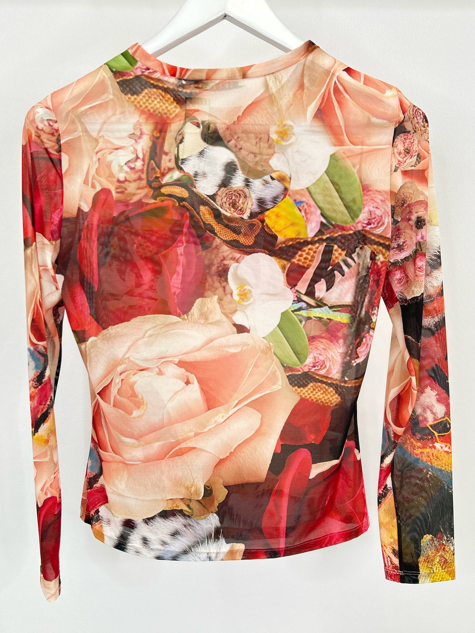 ALICE + OLIVIA Size S/M PEACH FLORAL Women Top