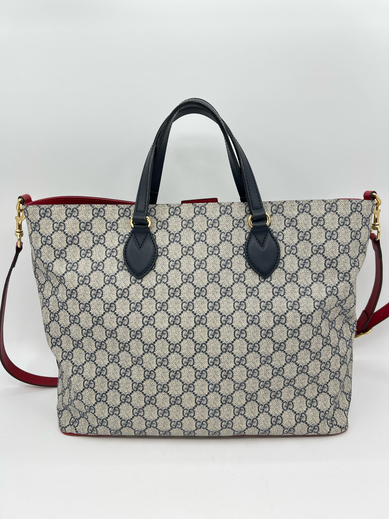 GUCCI BEIGE AND NAVY Women Tote