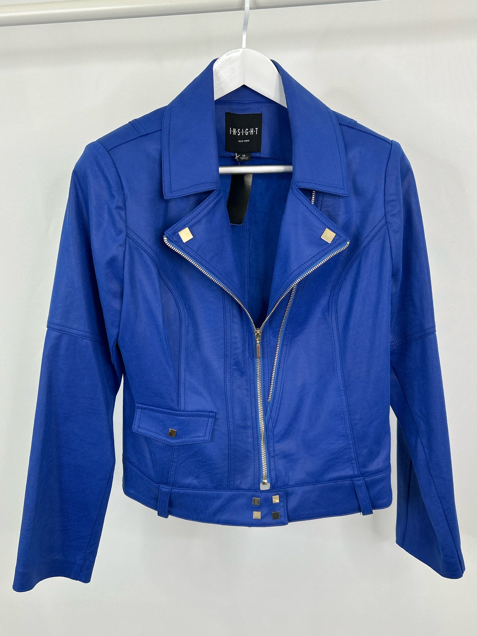 INSIGHT Size 10 Blue Women Jacket