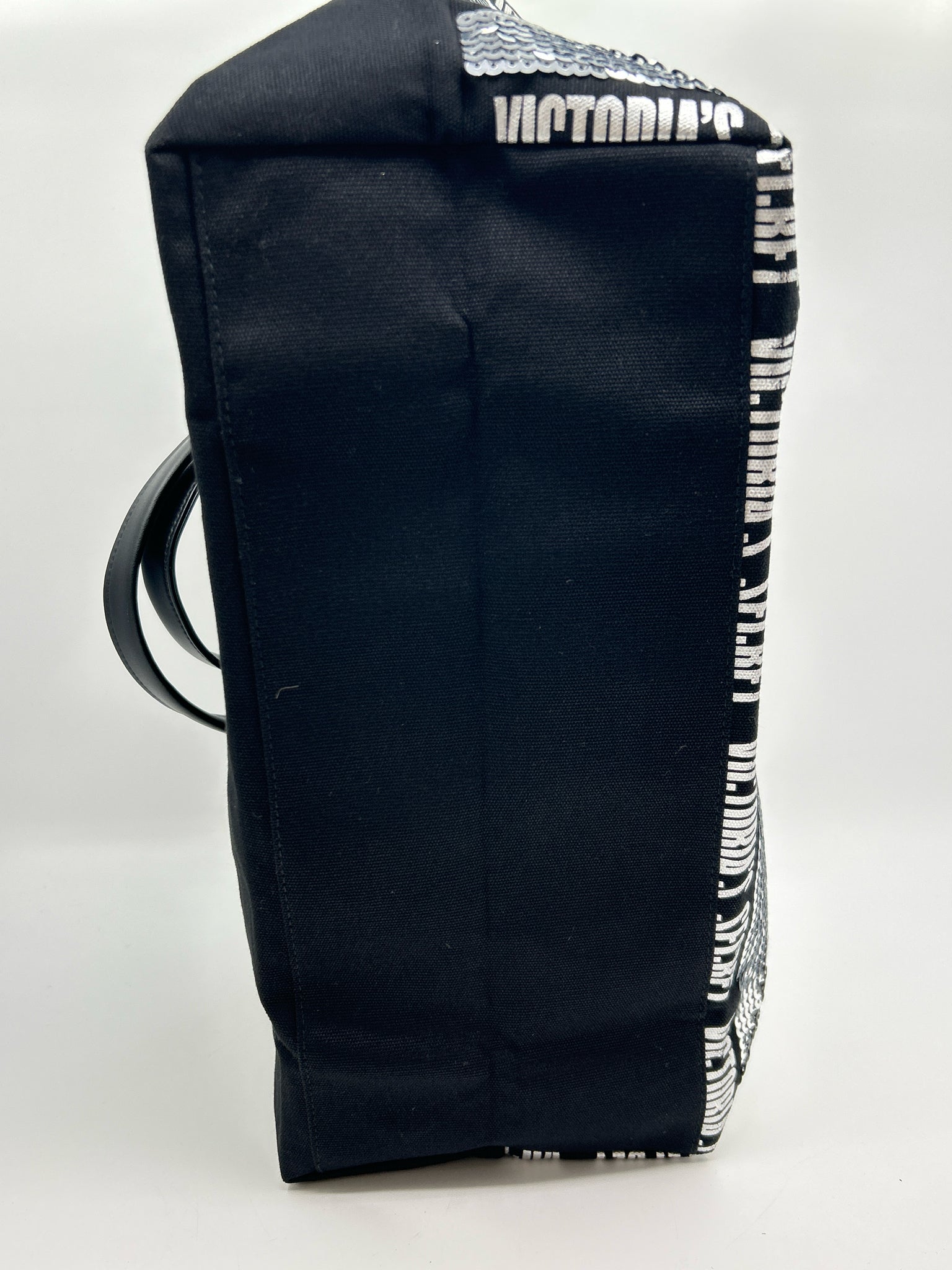 VICTORIA SECRET Black & Silver Women Tote NWT