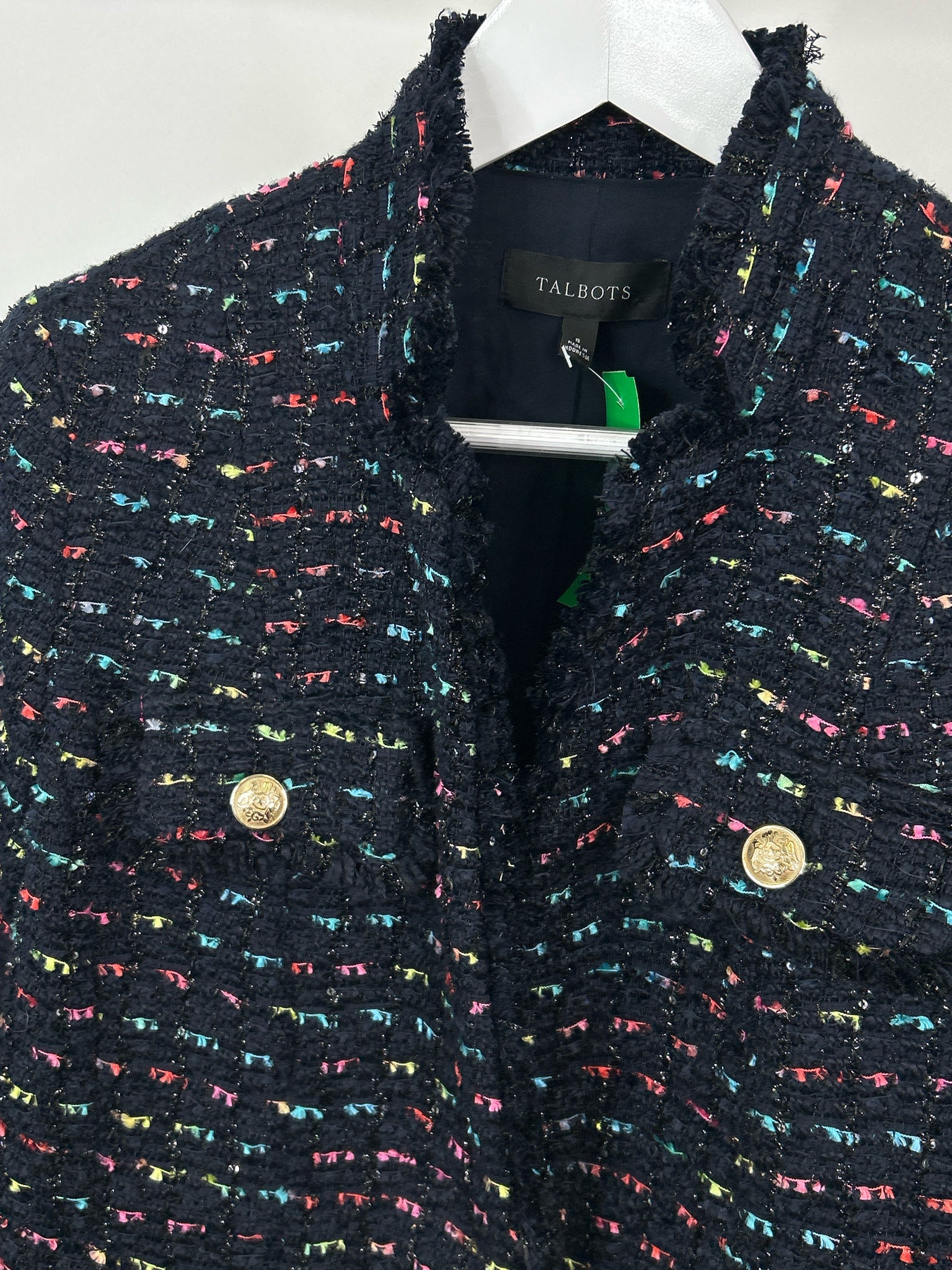 TALBOTS Size 8 Navy Women Blazer