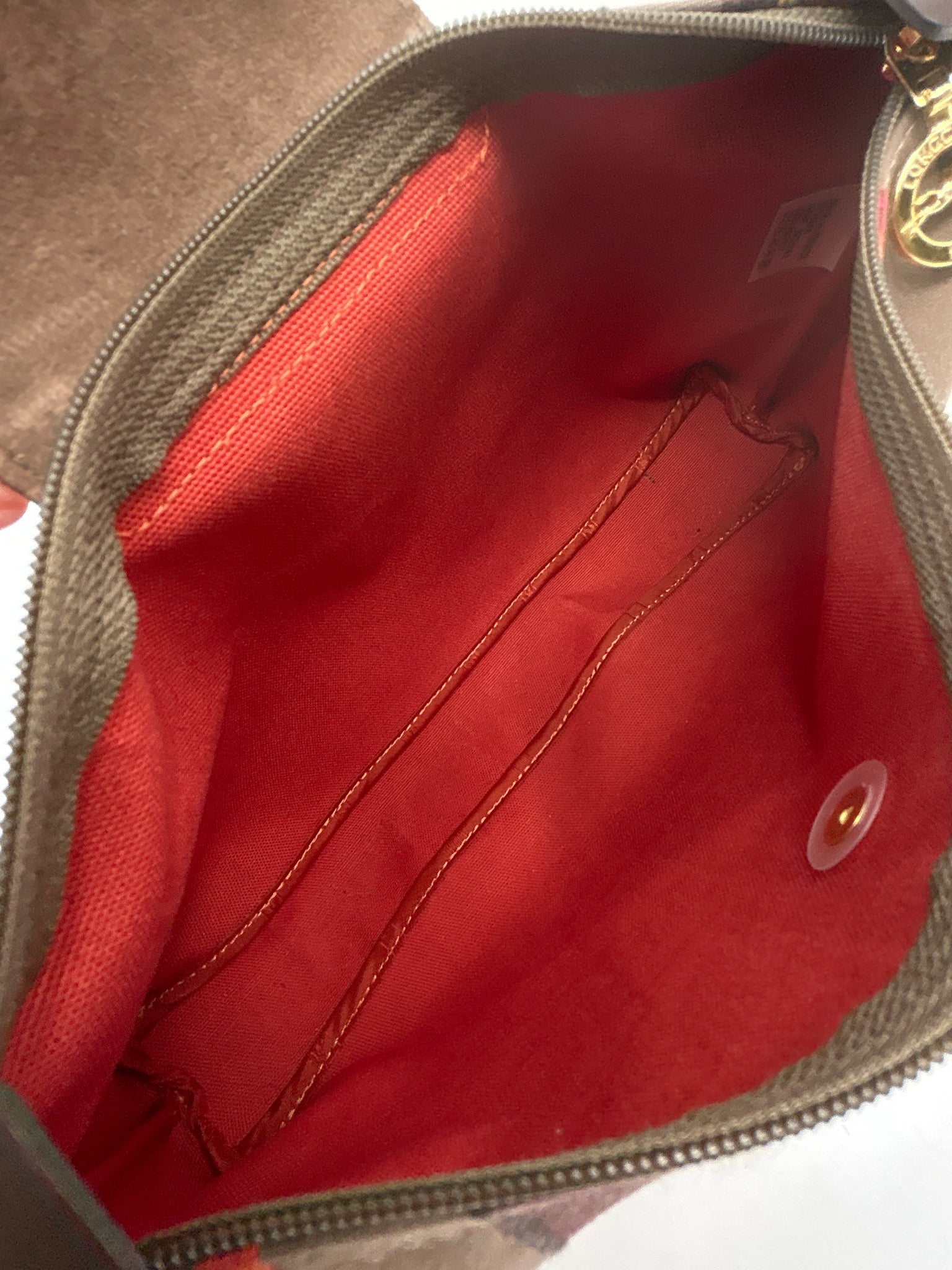 LONGCHAMP Brown Striped Women Purse