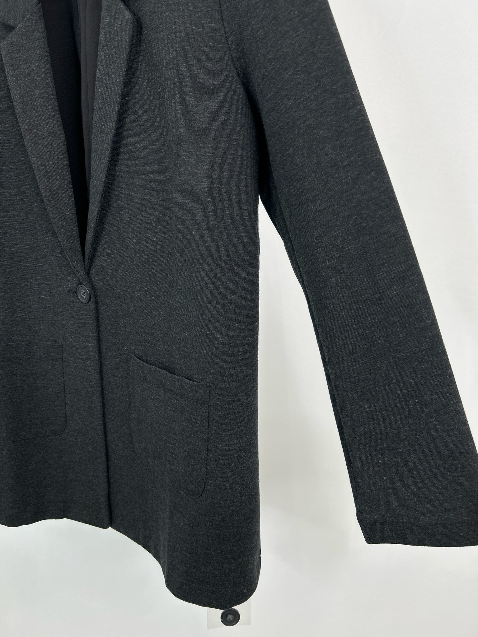 Garnet Hill Size 12 Charcoal Women Blazer