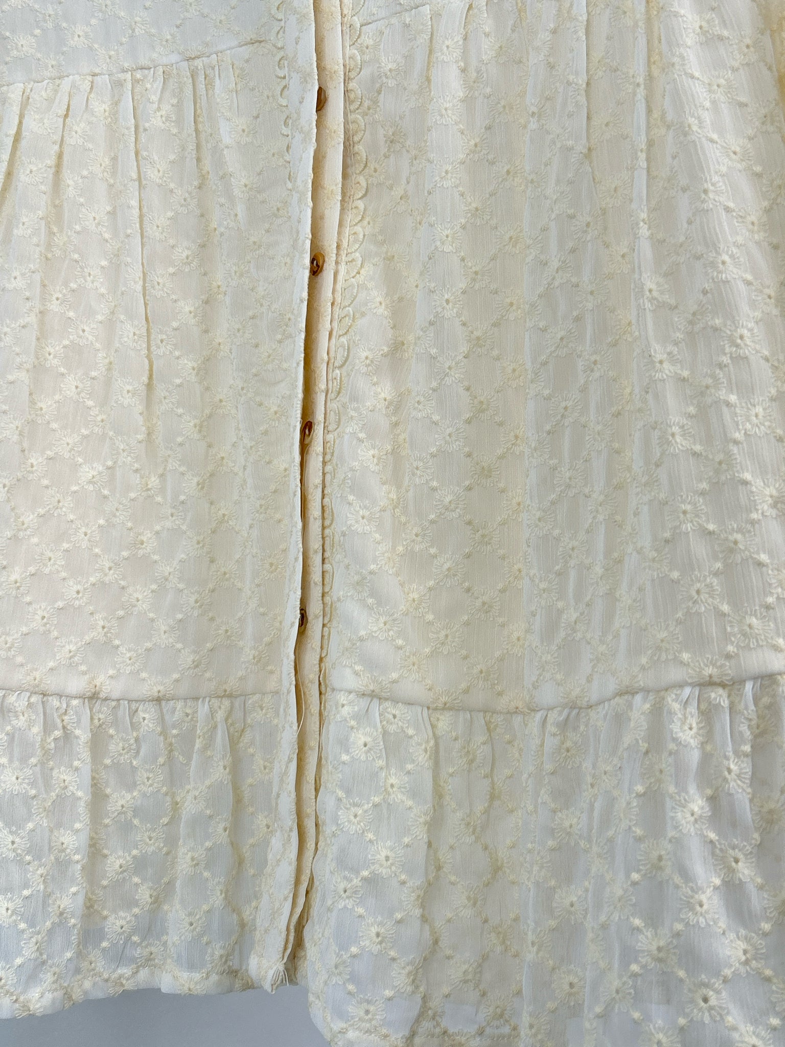 SUNDANCE Size XL Cream Women Blouse