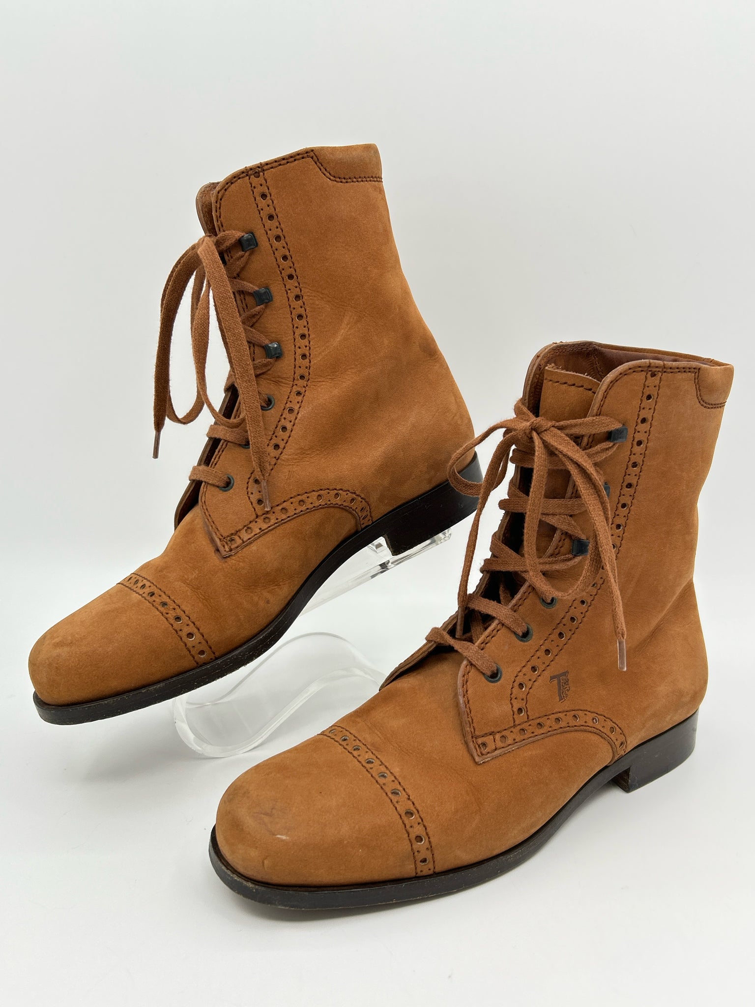 TOD'S Size 36 Brown Women Booties