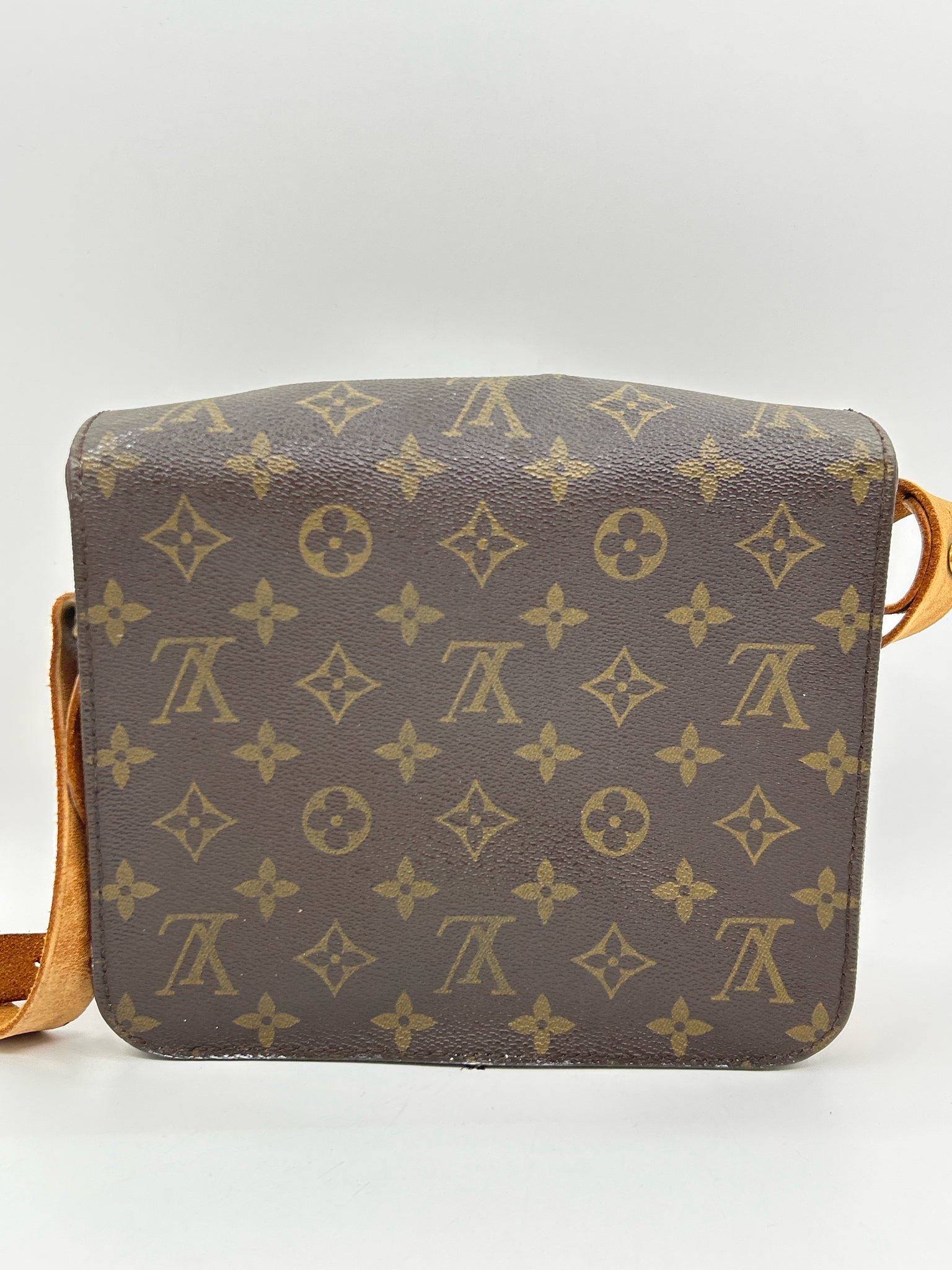 LOUIS VUITTON Cartouchiere MM Brown Monogram Women Purse