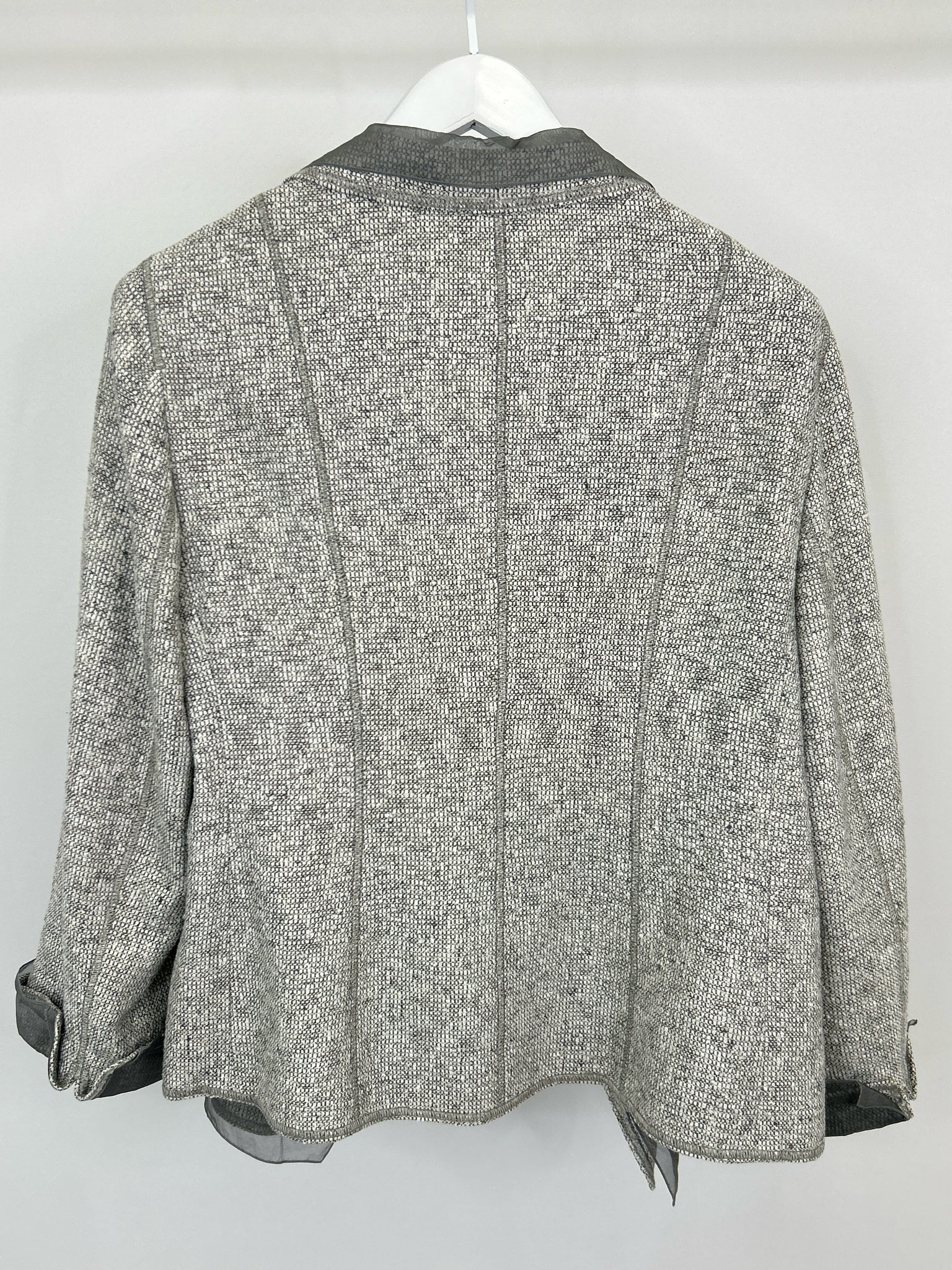 AKRIS Size 14 Grey Women Jacket
