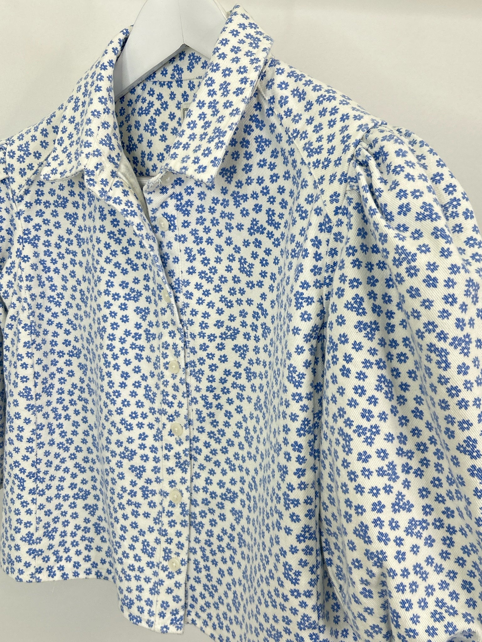 MAEVE Size XS WHITE AND BLUE Women 2-Piece w/skirt