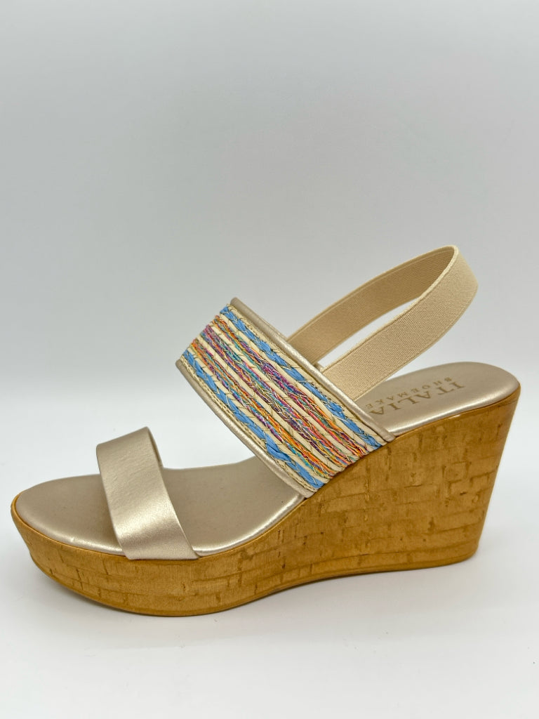ITALIAN SHOEMAKERS Size 8.5M Gold Women's Sandal