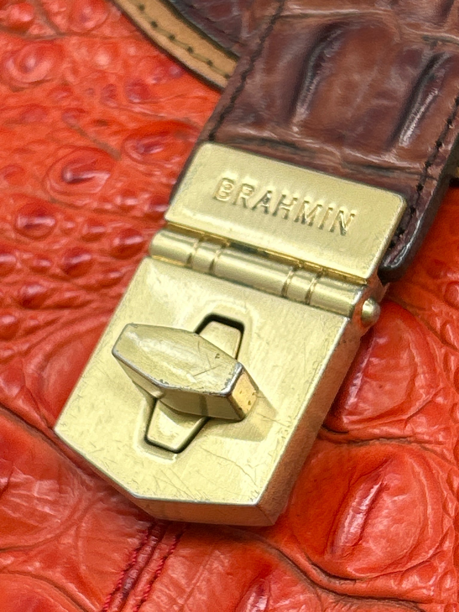 BRAHMIN Orange Women Purse