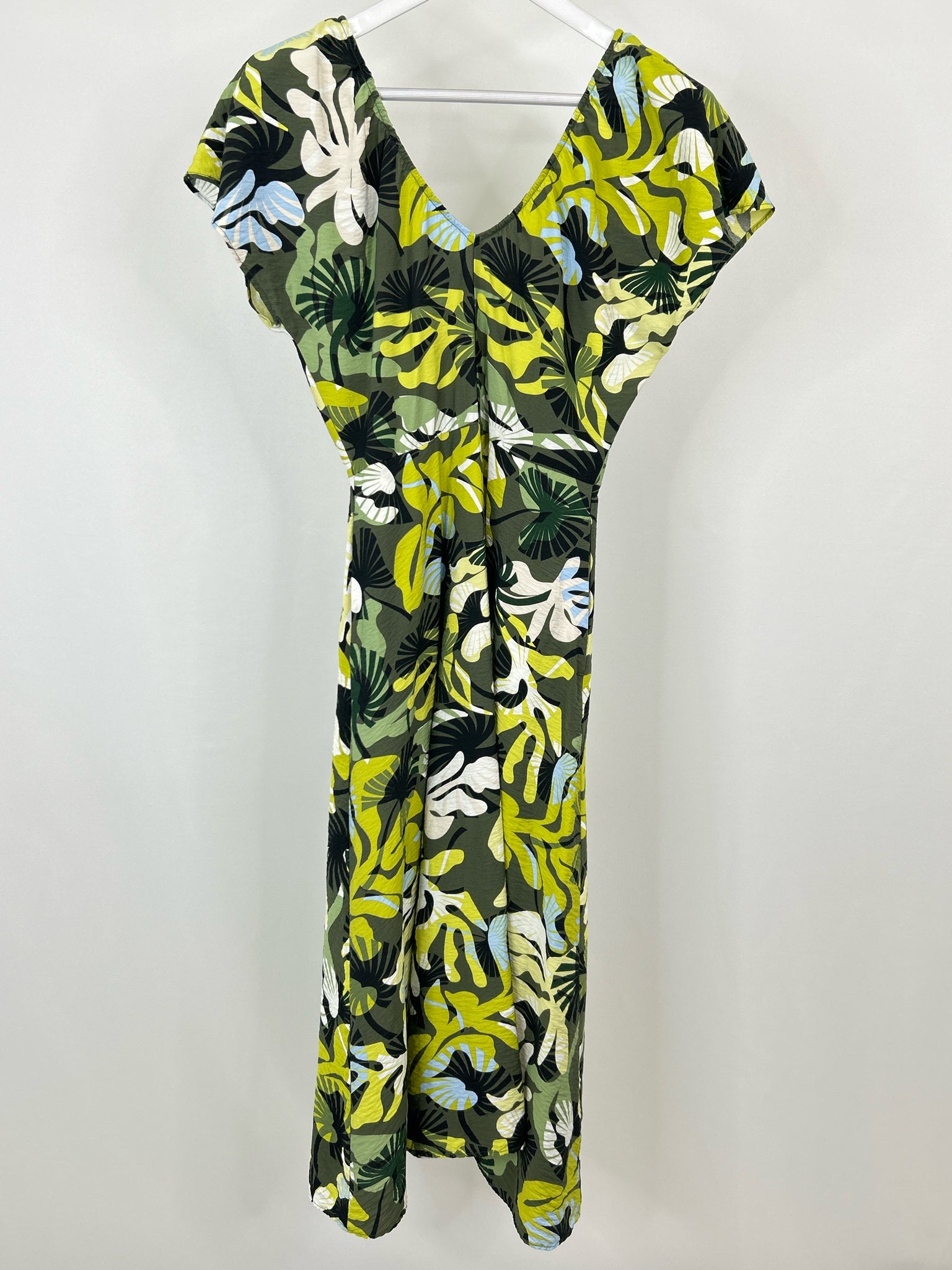 On 34TH Size S Green Print Women Dress