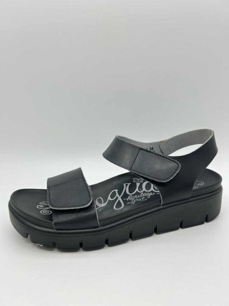 ALEGRIA EU Size 38 US Size 8-8.5 Black Women's Sandal