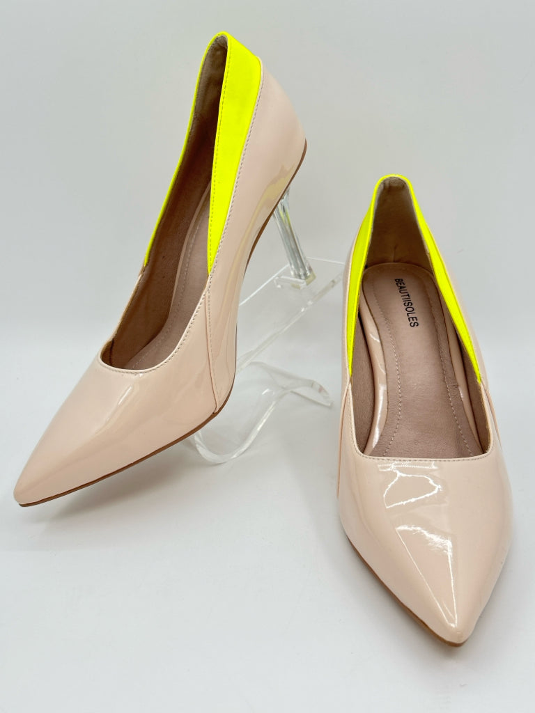 Beautiisoles Size 9 Blush Women's Pumps