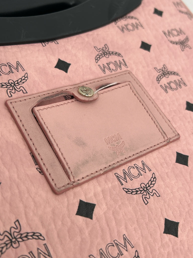 MCM Pink Ottomar Cabin Trolly Luggage Authenticated