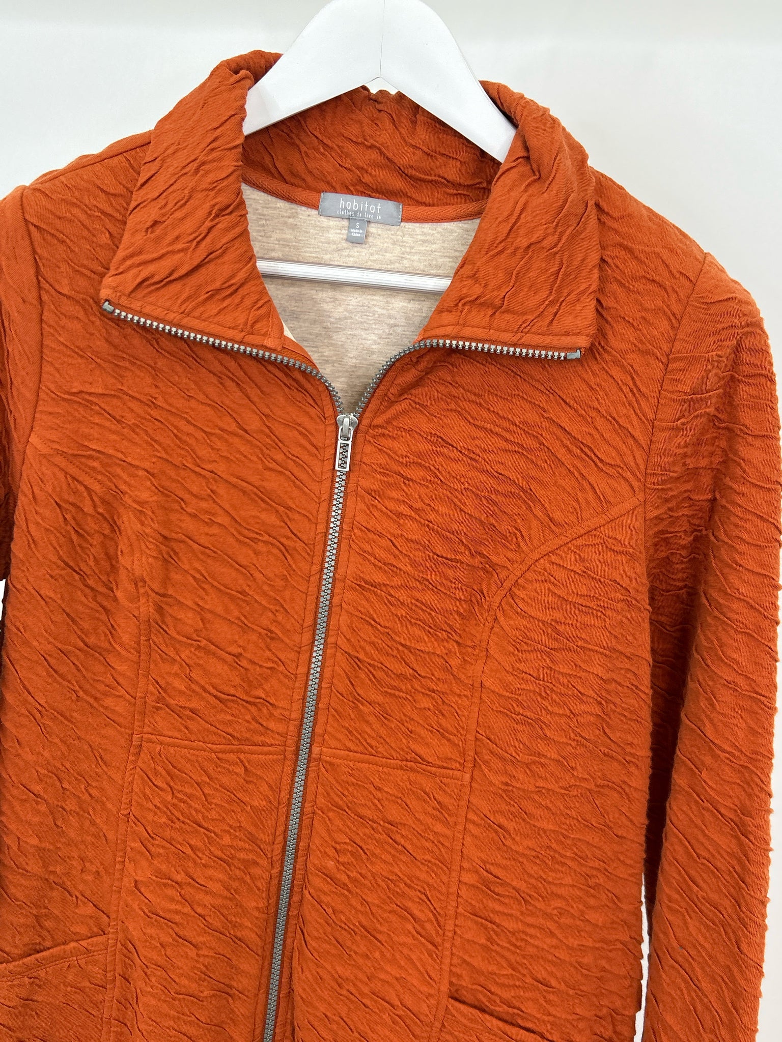 HABITAT Size S Burnt Orange Women Jacket NWT