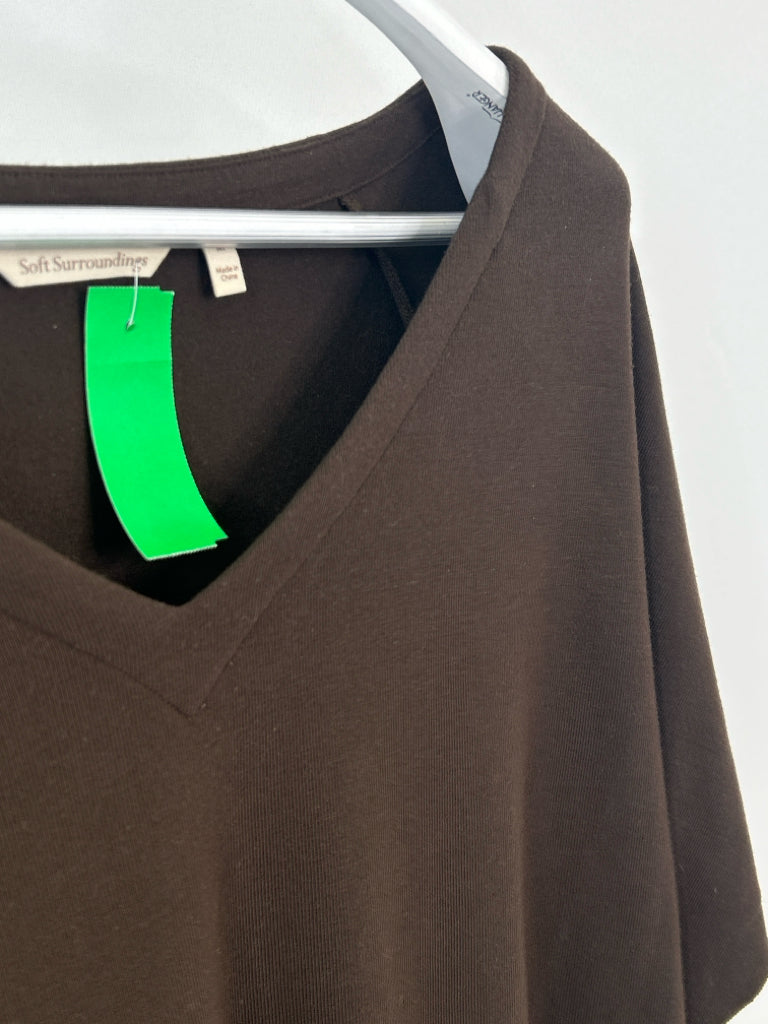 SOFT SURROUNDINGS Size M Chocolate Brown Dress