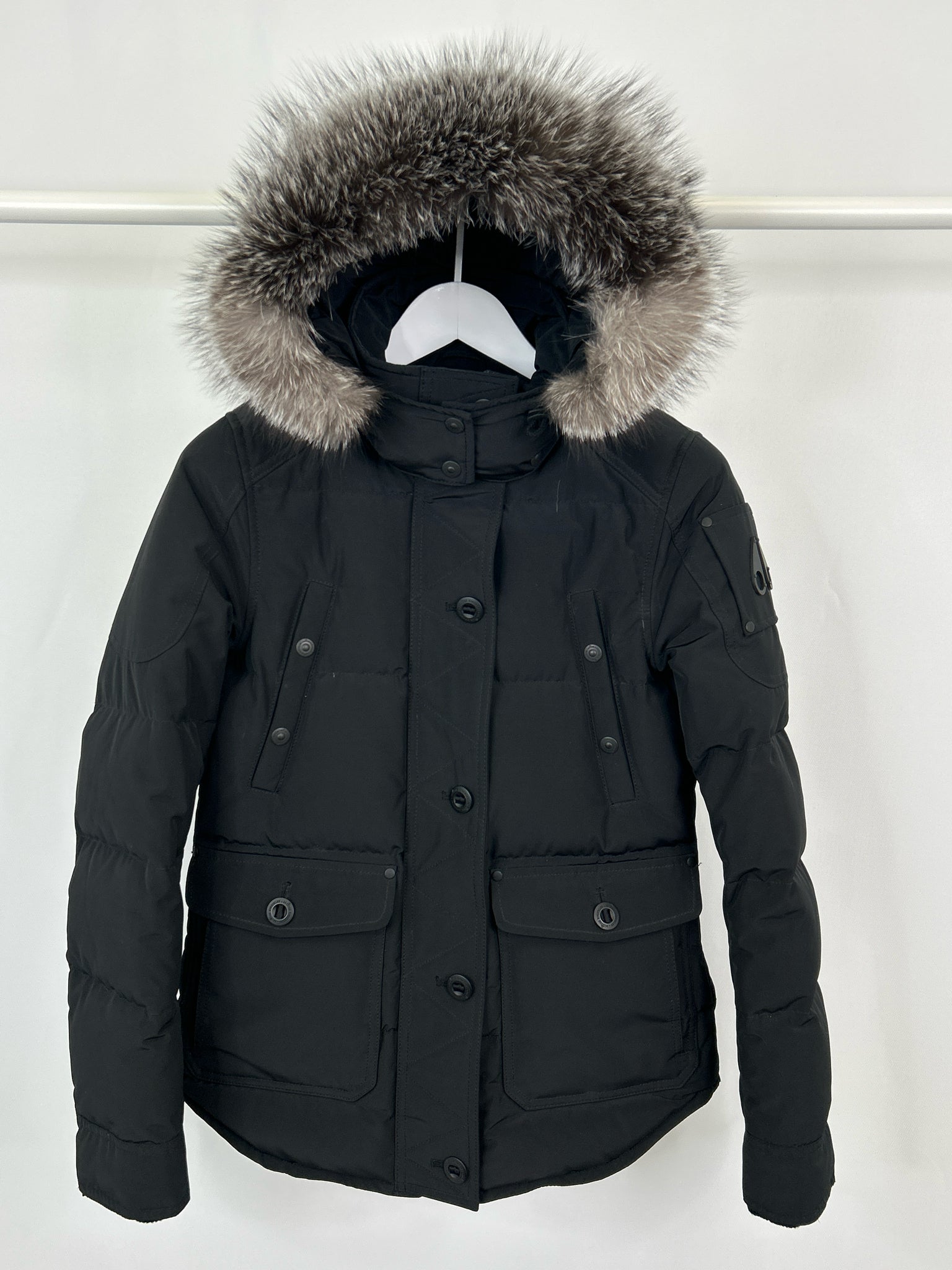 MOOSE KNUCKLES Size S Black Women Coat