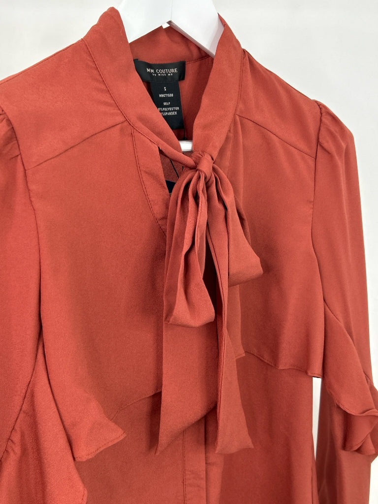 MM COUTURE NWT Women Size S Burnt Orange Top