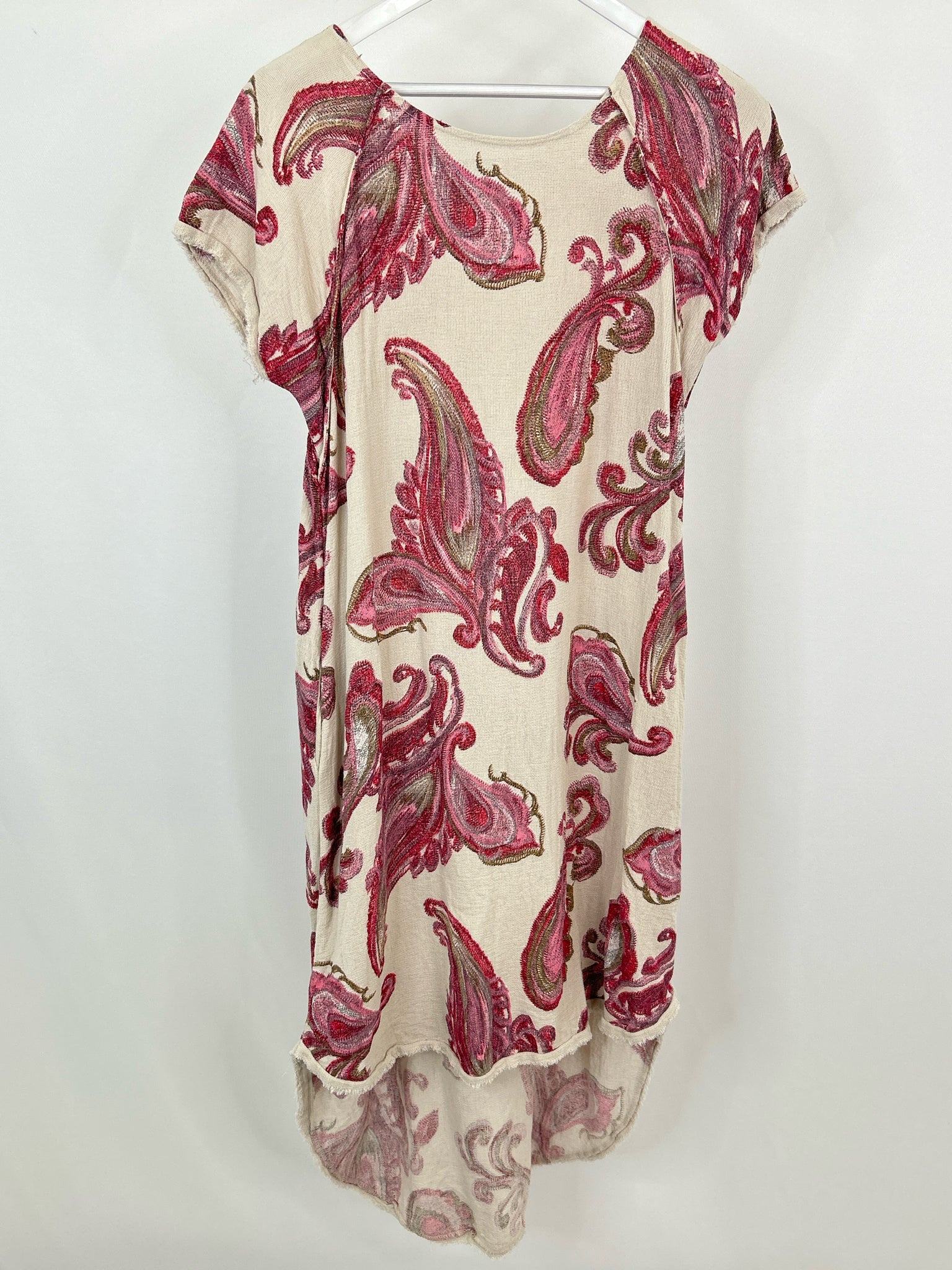 Marisima One Size Cream Print Women Dress