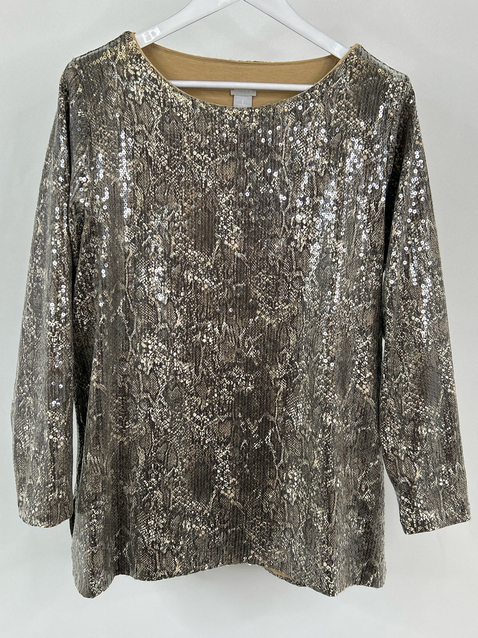 CHICO'S Size 12 Espresso Women Tunic