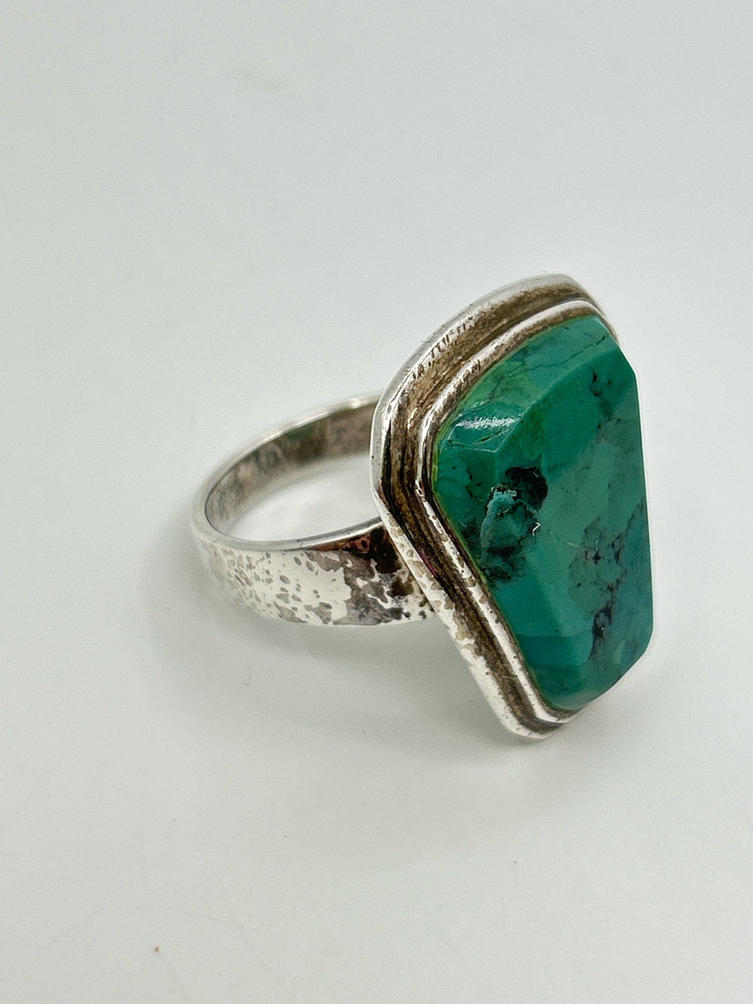 BARSE Size 9.5 Silver & Turquoise Women's Ring