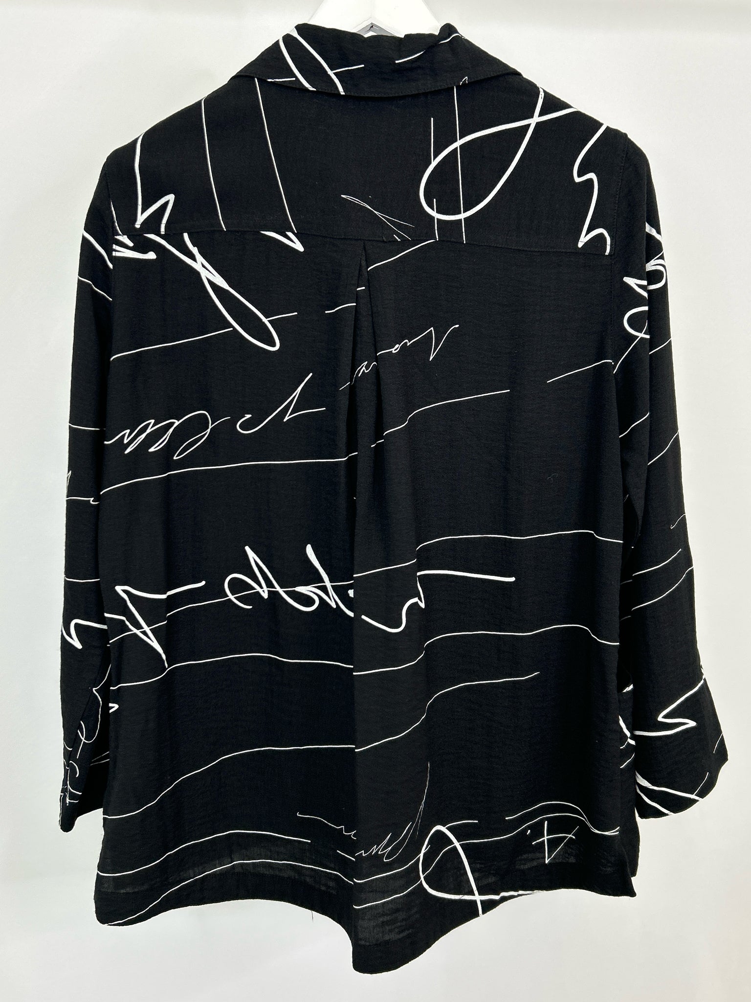 John Mark Size S Black Print Women Tunic