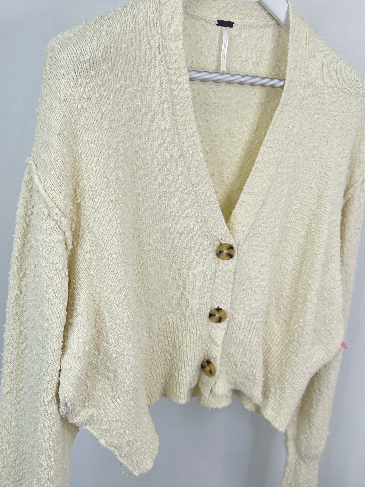 FREE PEOPLE Size XS Cream Women Cardigan