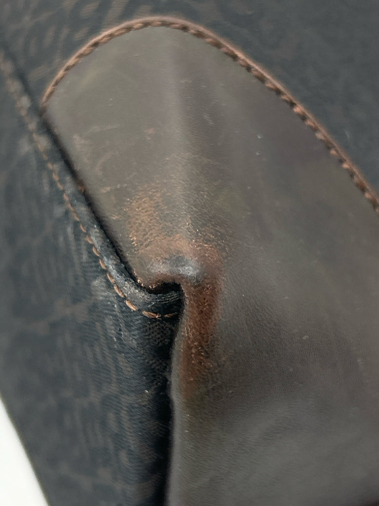 BALLY Dark Brown Monogram Purse