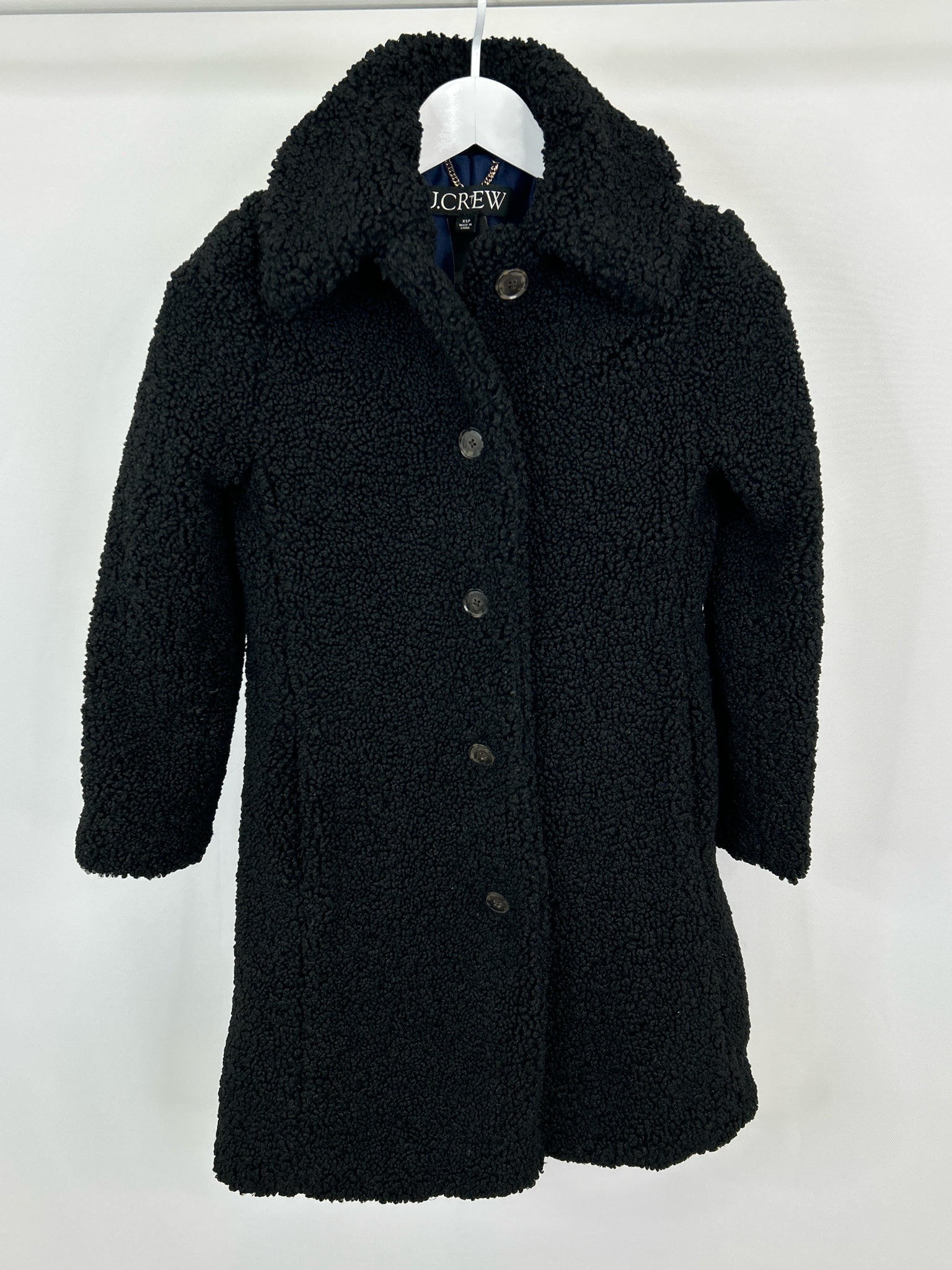 J. CREW Size XSP Black Women Coat
