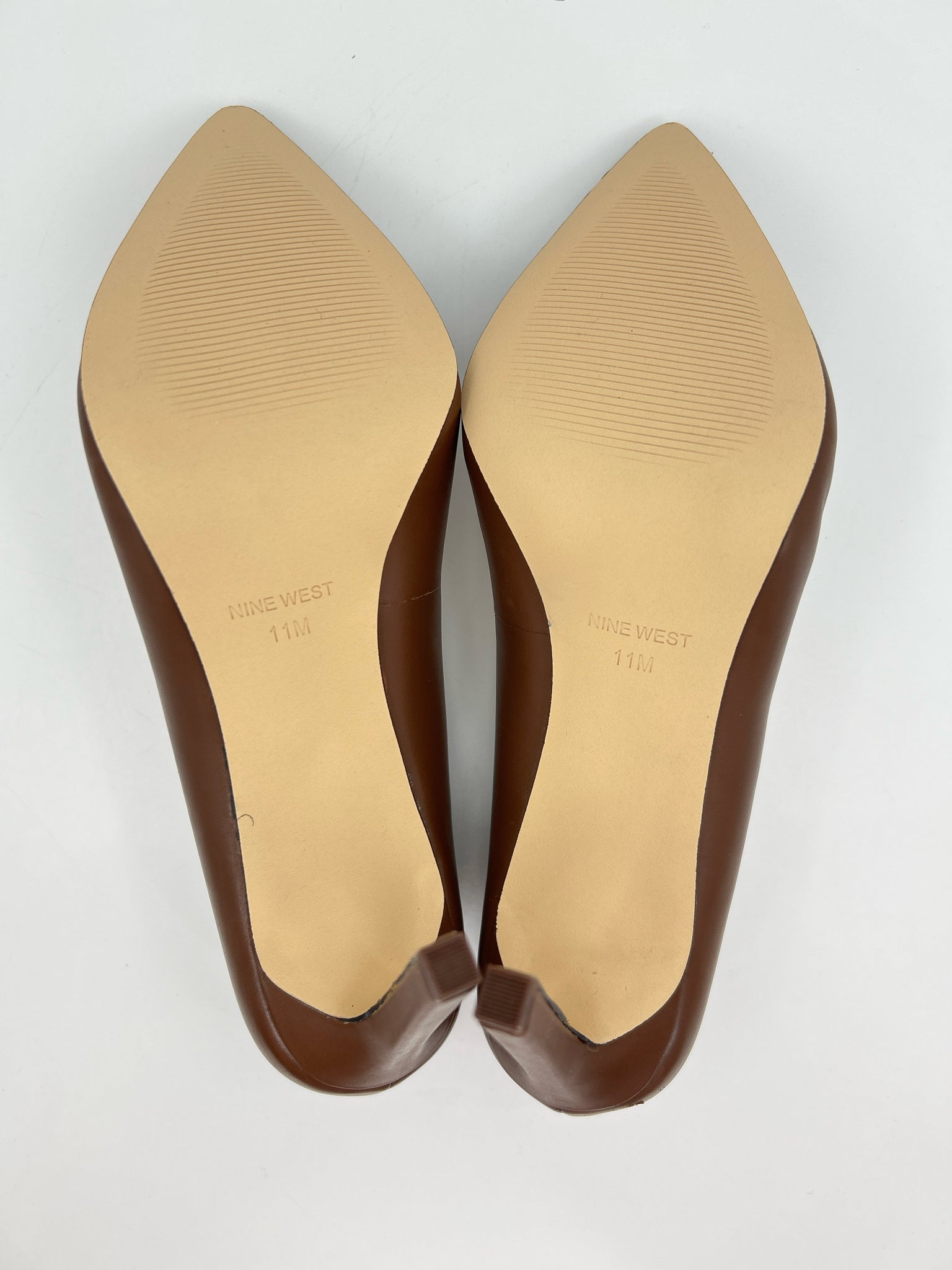 NINE WEST Size 11M Brown Women Pumps