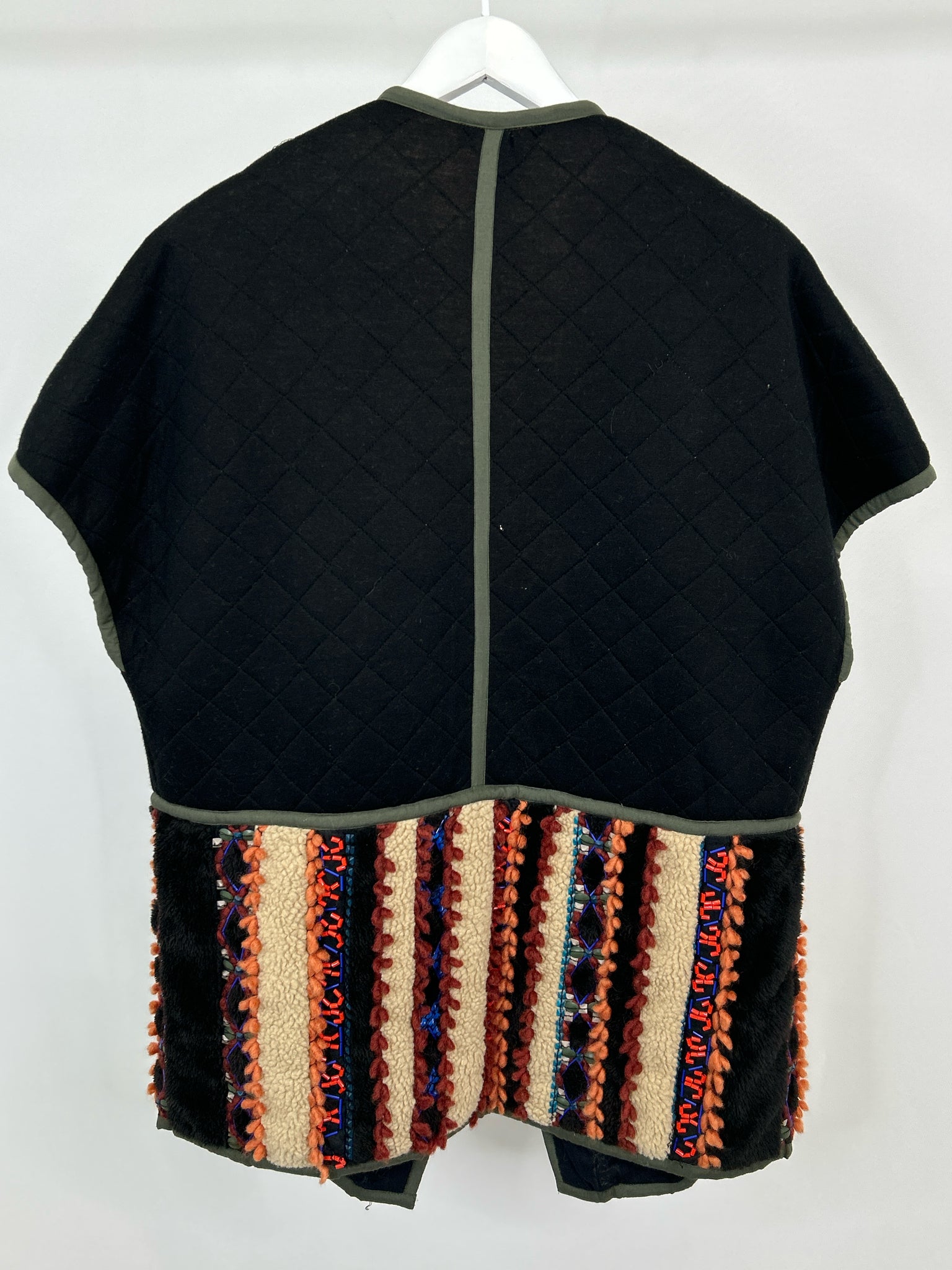 BLANK LONDON Size M/L BLACK AND TAN Women Cardigan