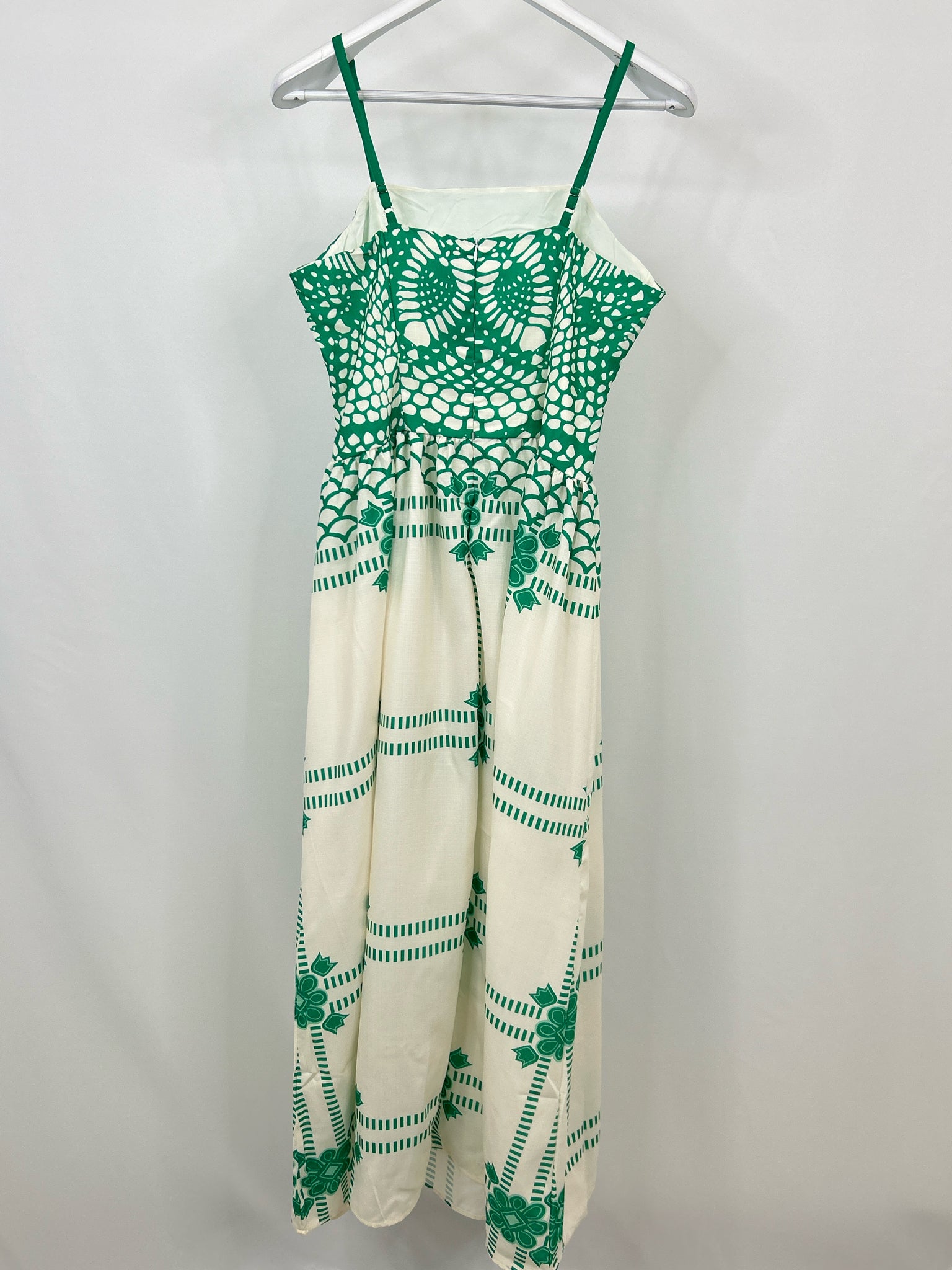 HALFHEART Size M WHITE AND GREEN Women Dress