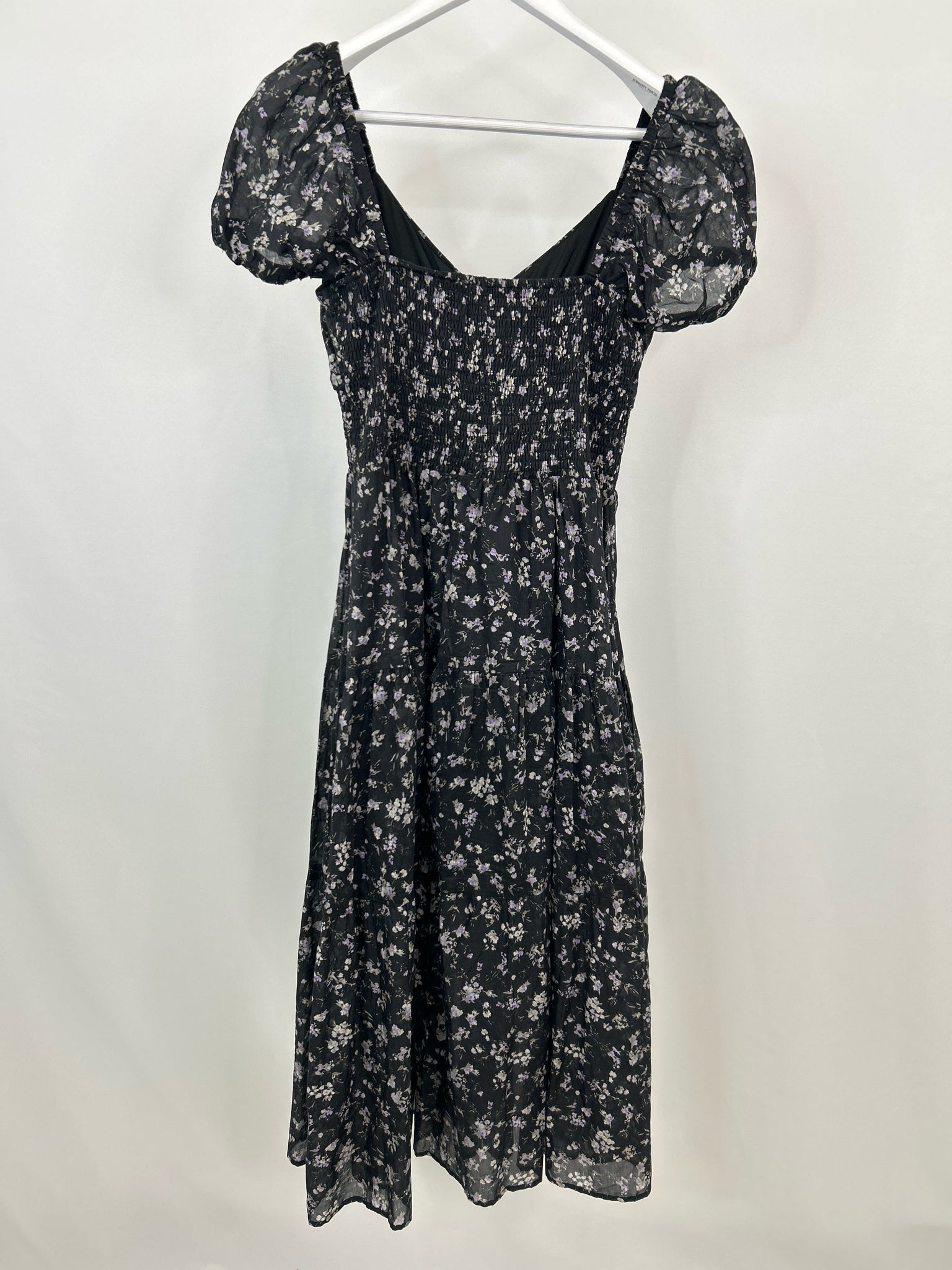 MELLODAY Size M Black Print Women Dress