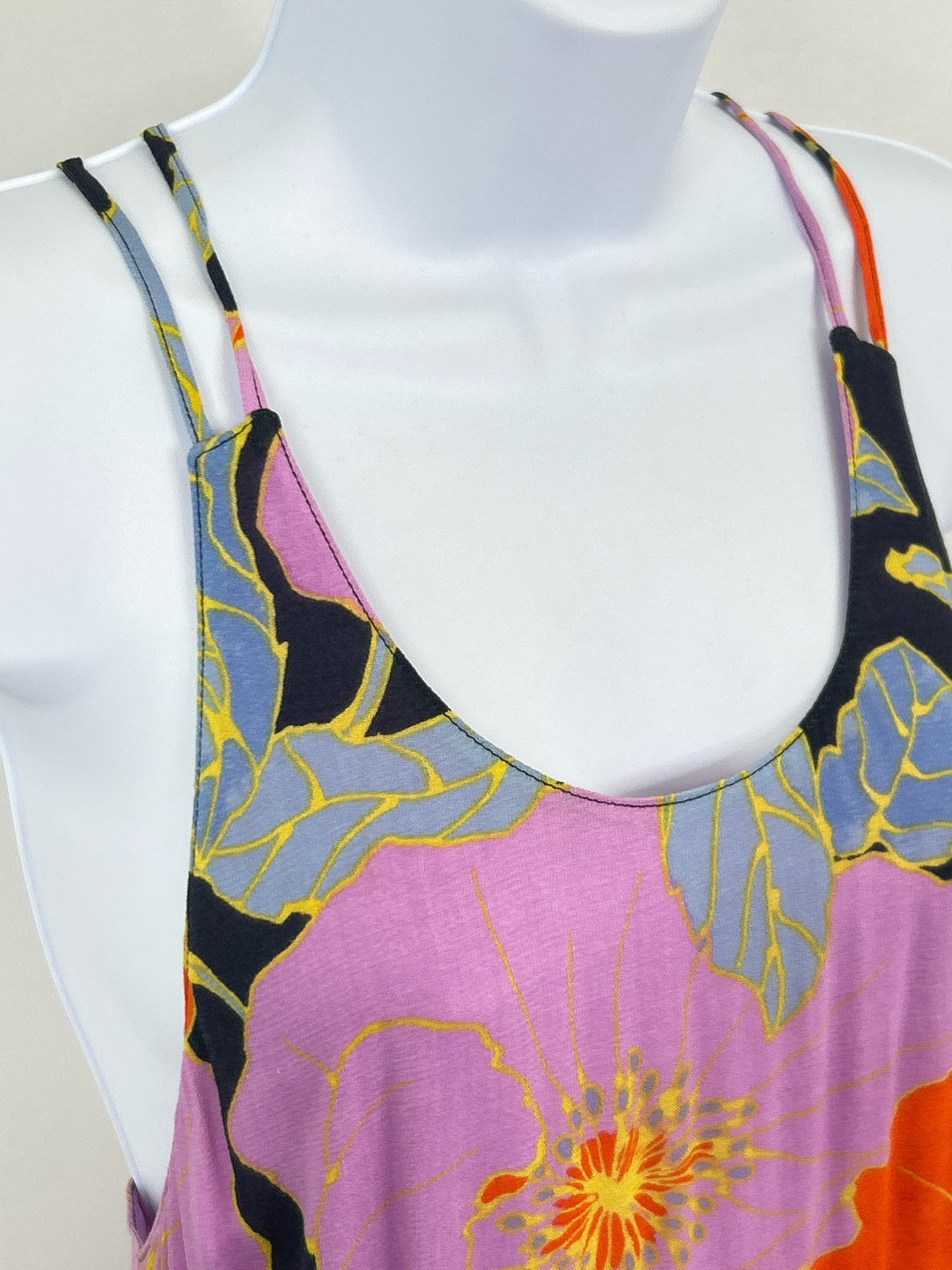 LOFT Size 4 Purple and Orange Women Dress