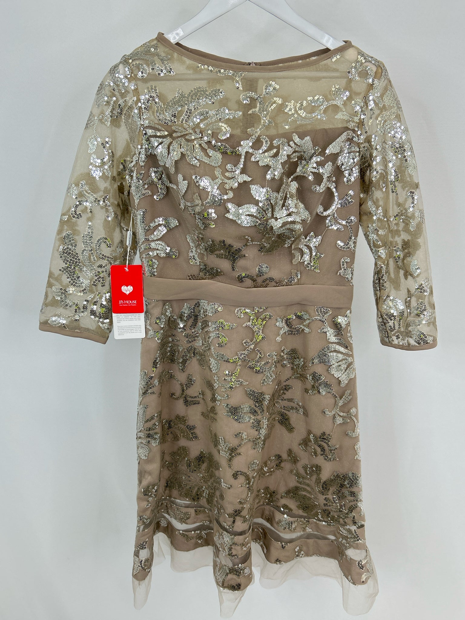 JJ's HOUSE Size 10 Taupe Women Dress NWT