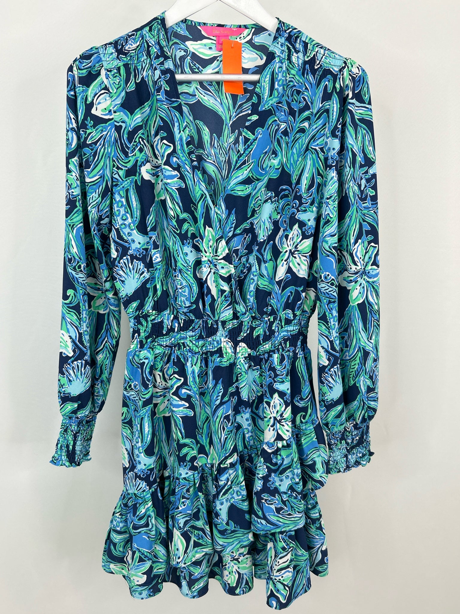 LILLY PULITZER Size 10 Navy Print Women Dress