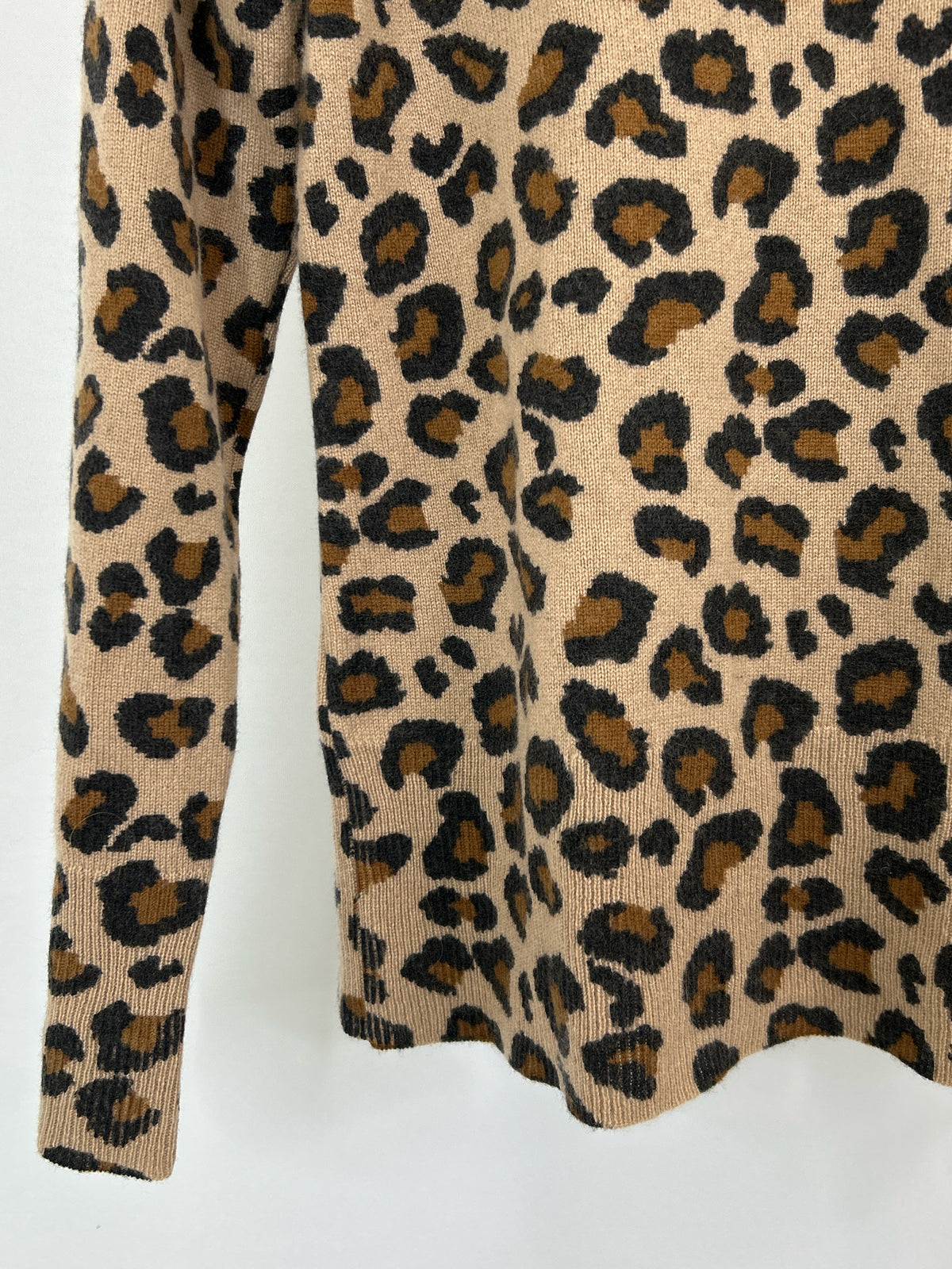 CYNTHIA ROWLEY Size L Animal Print Women Sweater