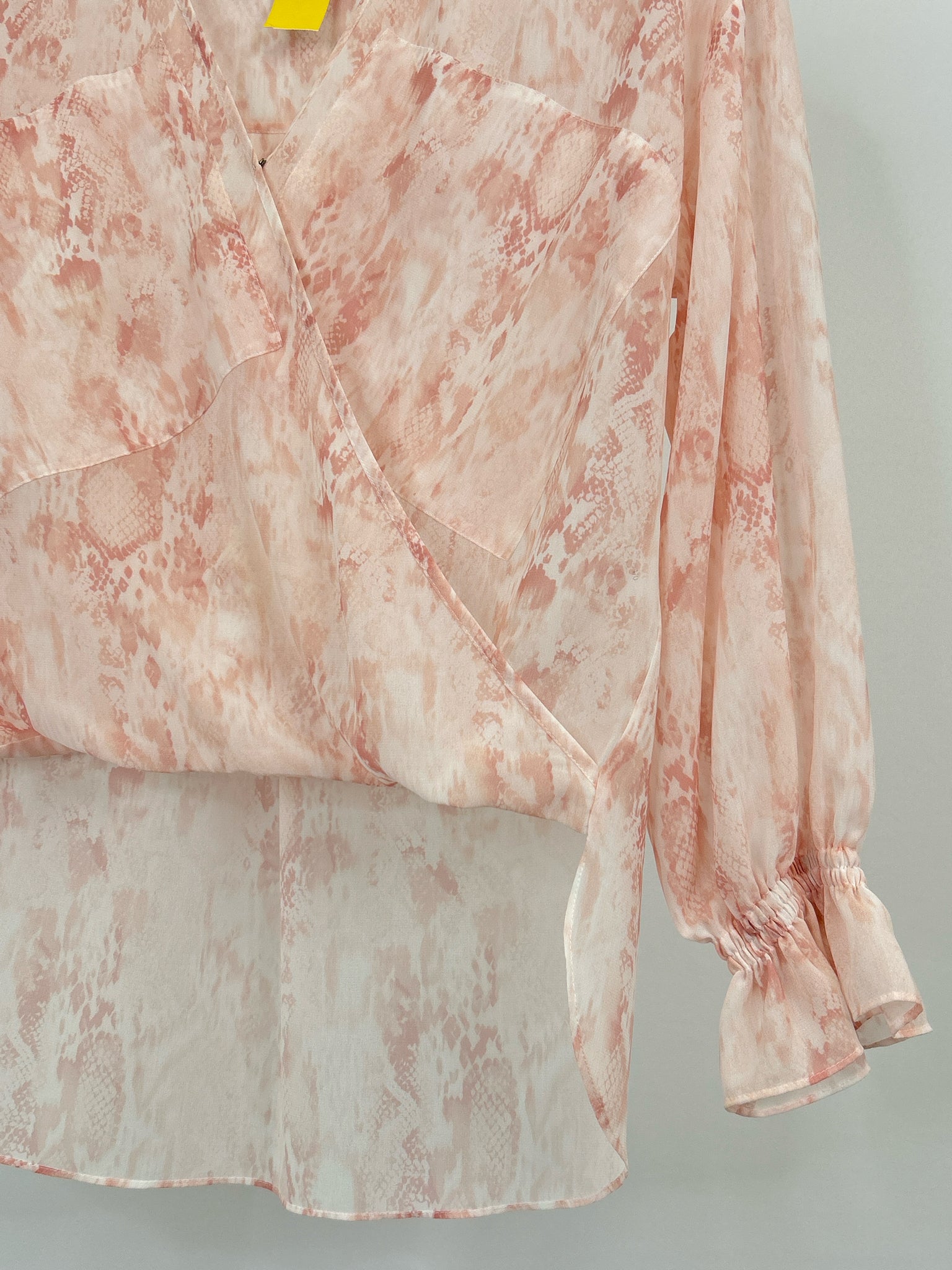 ALL SAINTS Size 0 Pink Print Women Blouse