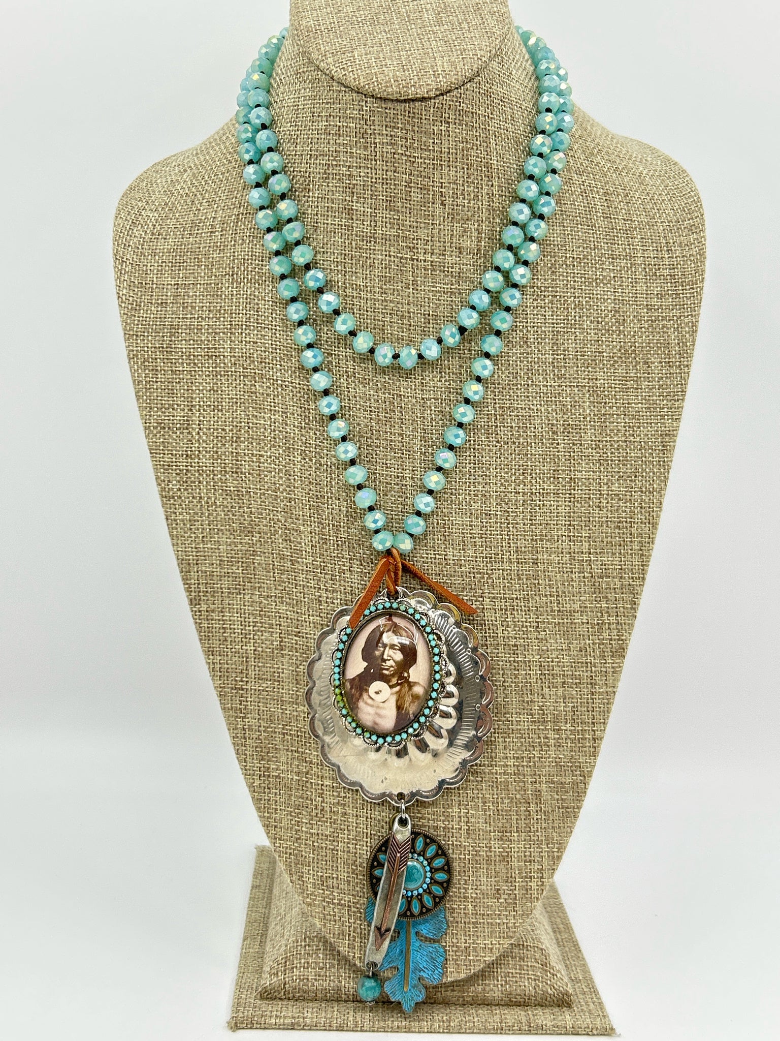 GYPSY SOUTH Turquoise & Silver Necklace