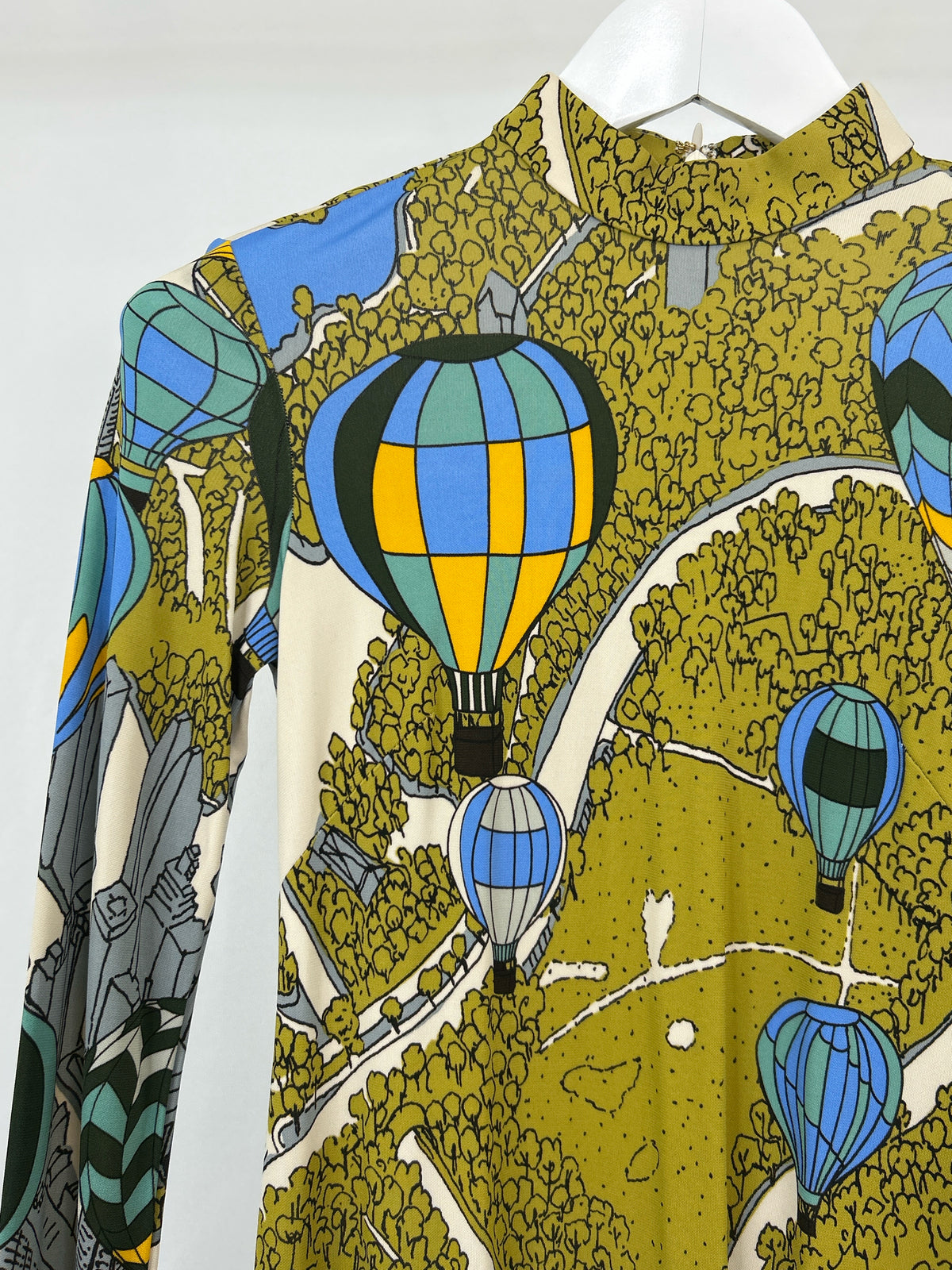 TORY BURCH Size 0 Green Print Women Dress