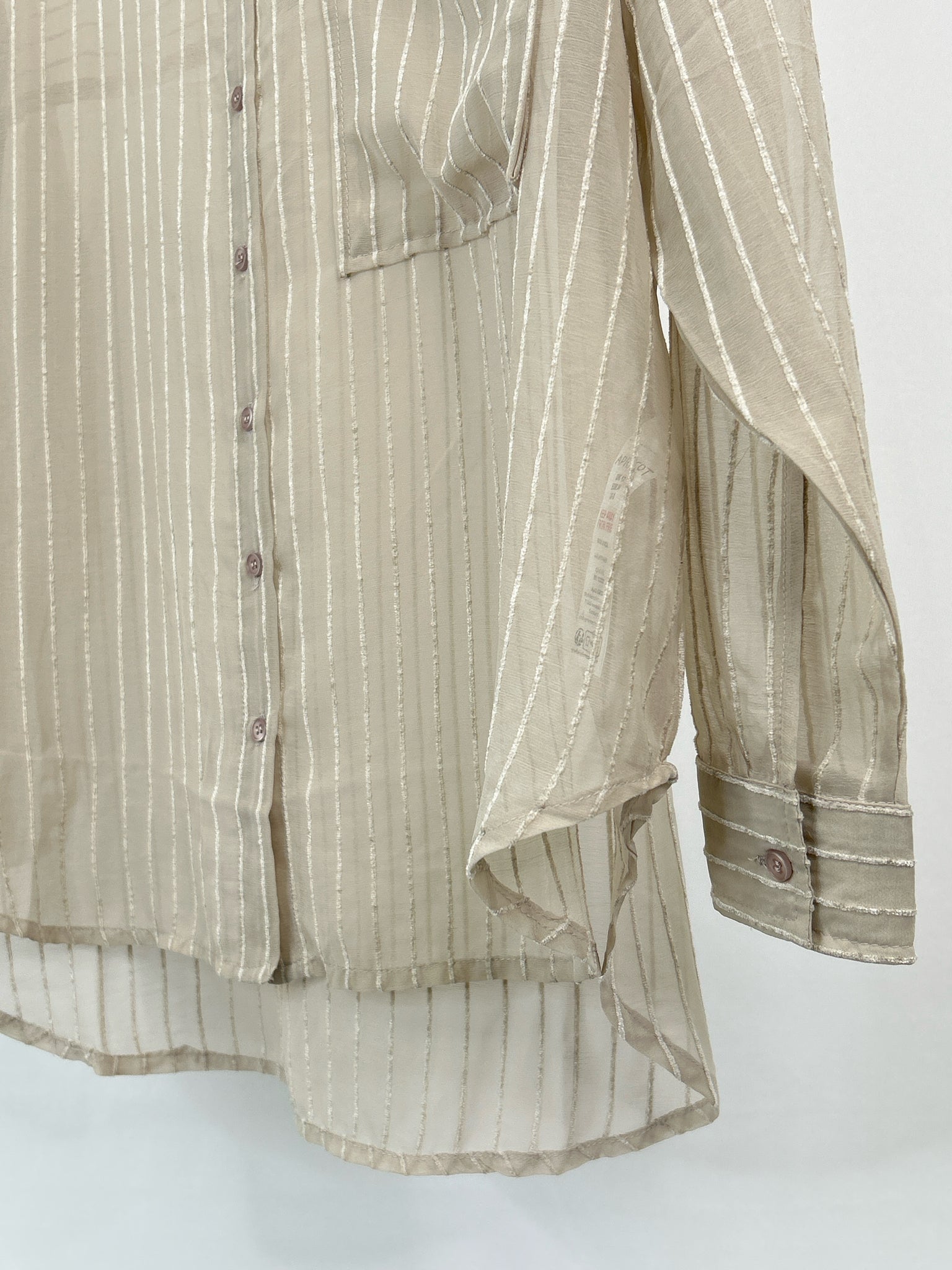 APRICOT Size 8 Taupe Women Blouse