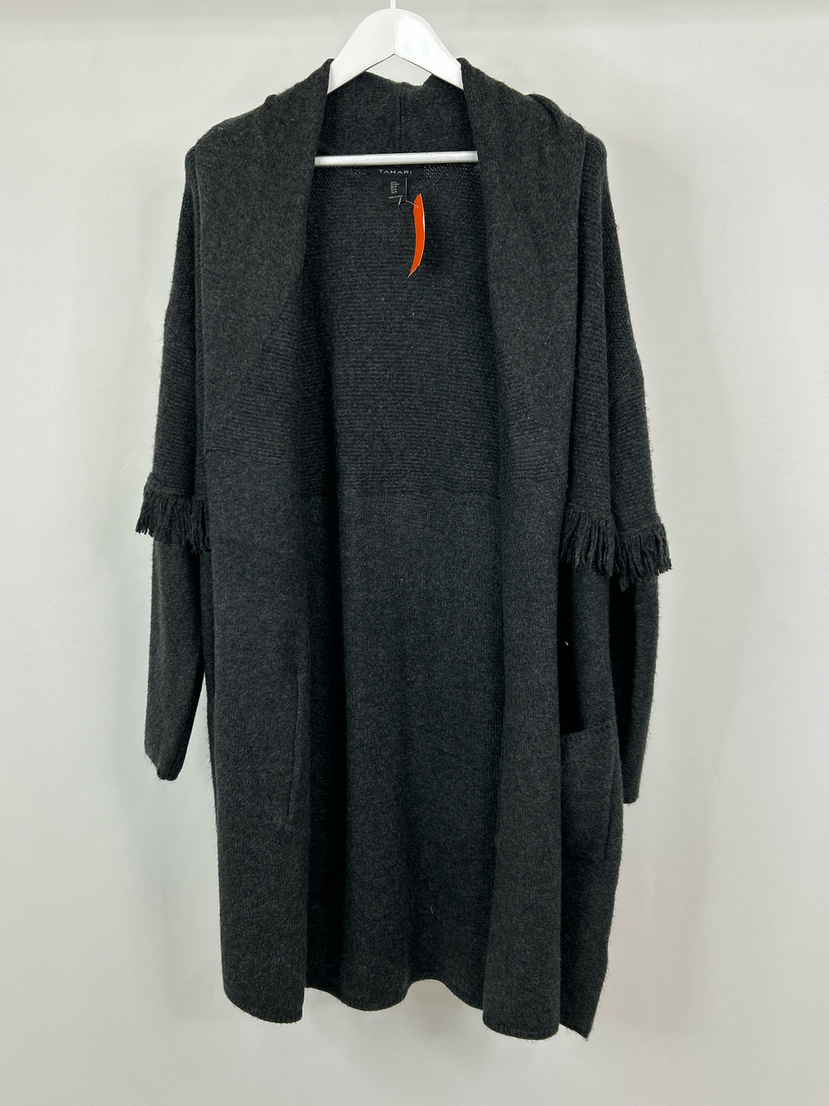 TAHARI Size M Grey Women Cardigan